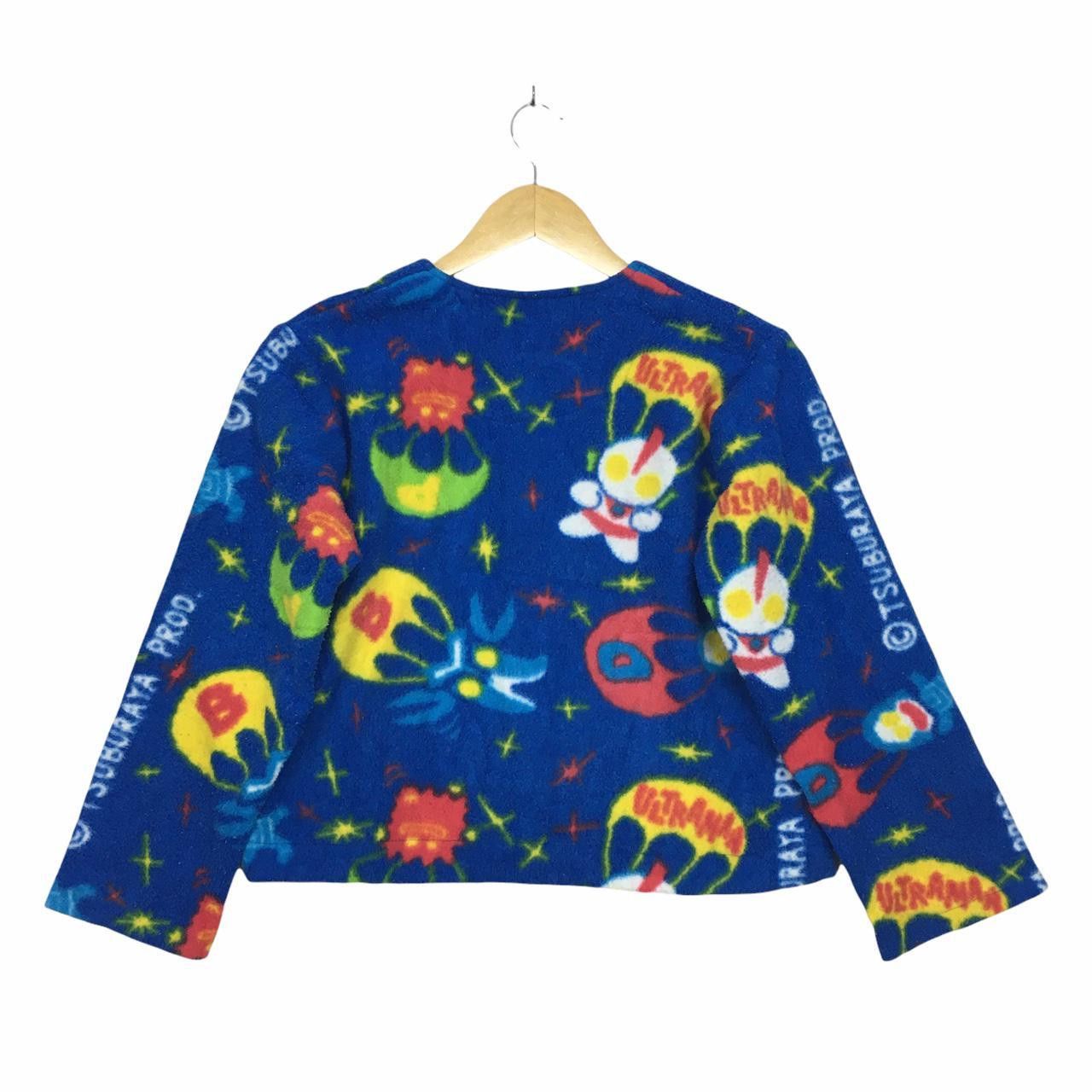 Vintage Vtg ULTRAMAN Tsuburaya Production Button Up Fleece Shirt Size US S / EU 44-46 / 1 - 3 Thumbnail