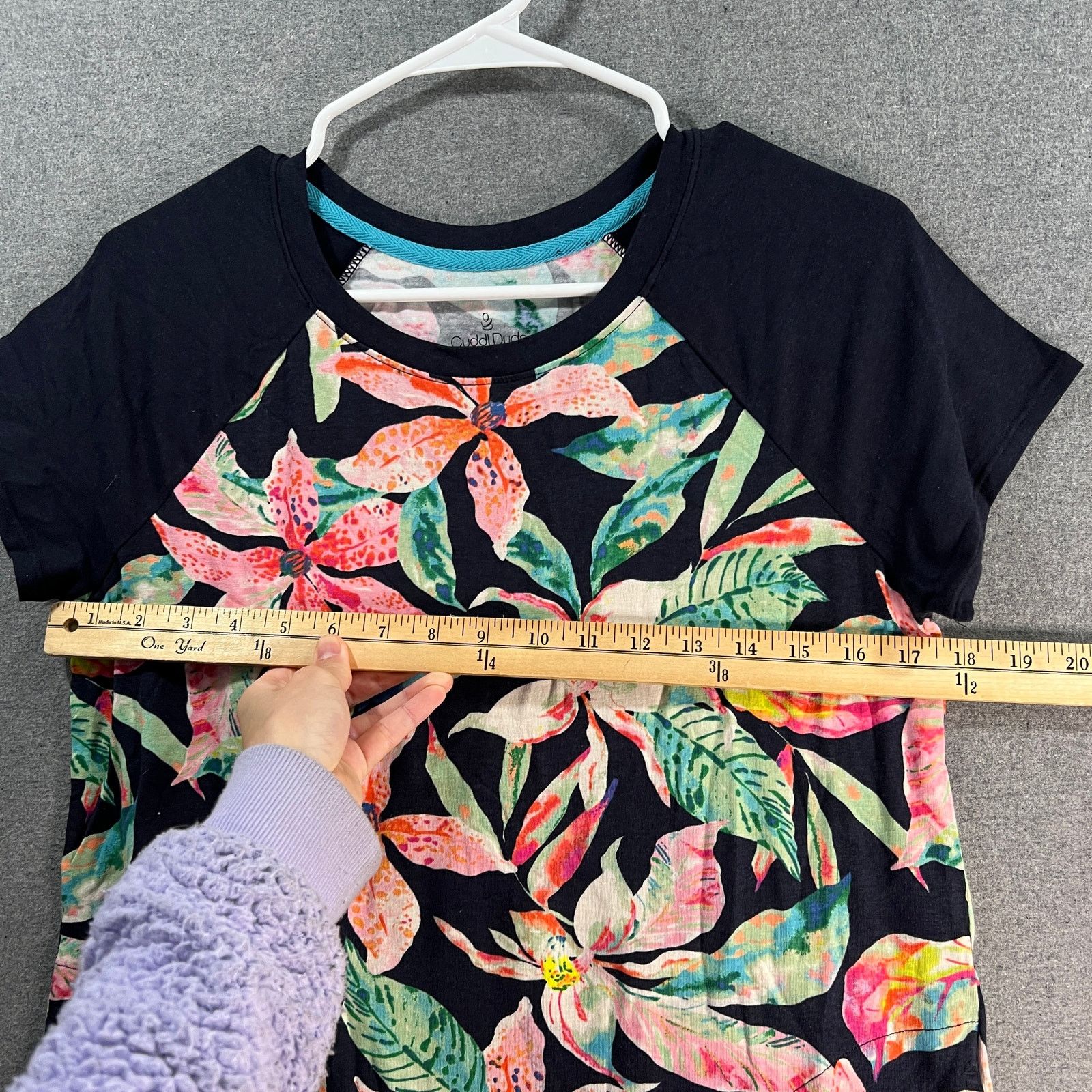 Other Duddl Duds Cotton Core Raglan Sleep Shirt Navy Size XS / US 0-2 / IT 36-38 - 5 Thumbnail
