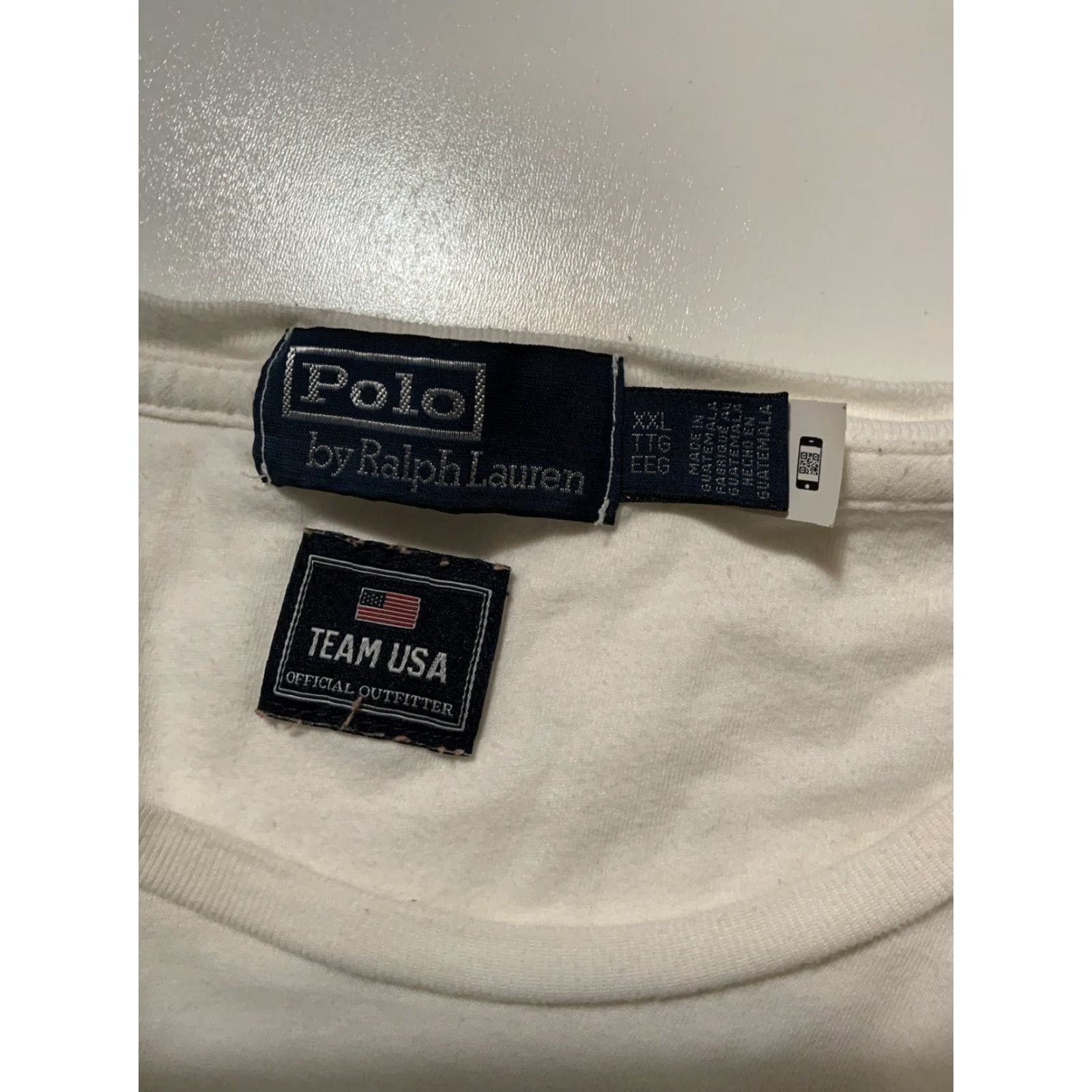 Polo Ralph Lauren VINTAGE Polo Ralph Lauren Team USA 2024 Olympic Graphic Sports L/S T-Shirt XXL Mens White Size US XXL / EU 58 / 5 - 5 Thumbnail