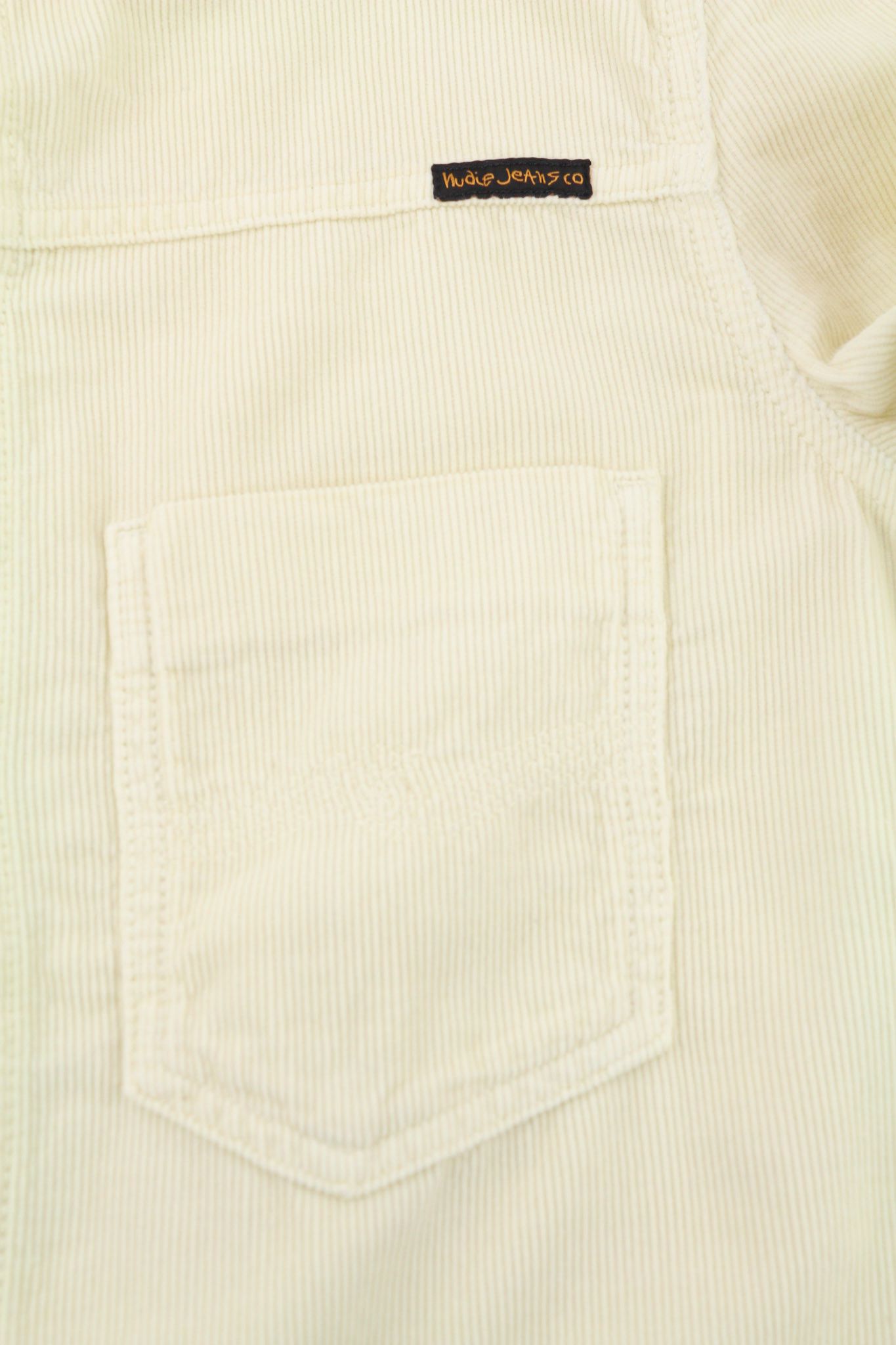 Nudie Jeans RONNY L Dusty White Cotton Corduroy Logo Jacket 81022 Size US L / EU 52-54 / 3 - 6 Thumbnail