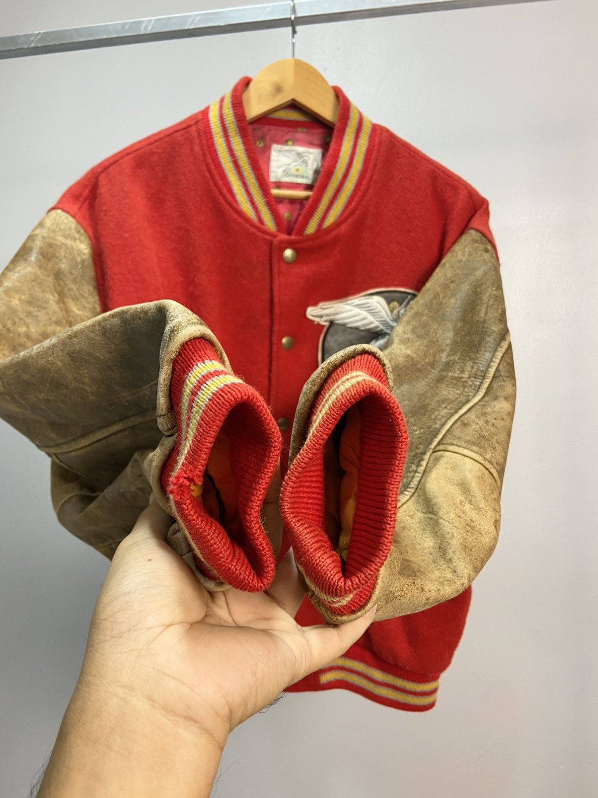 O'Neill Vintage O’neill Varsity jacket leather sleeve Size US M / EU 48-50 / 2 - 4 Thumbnail