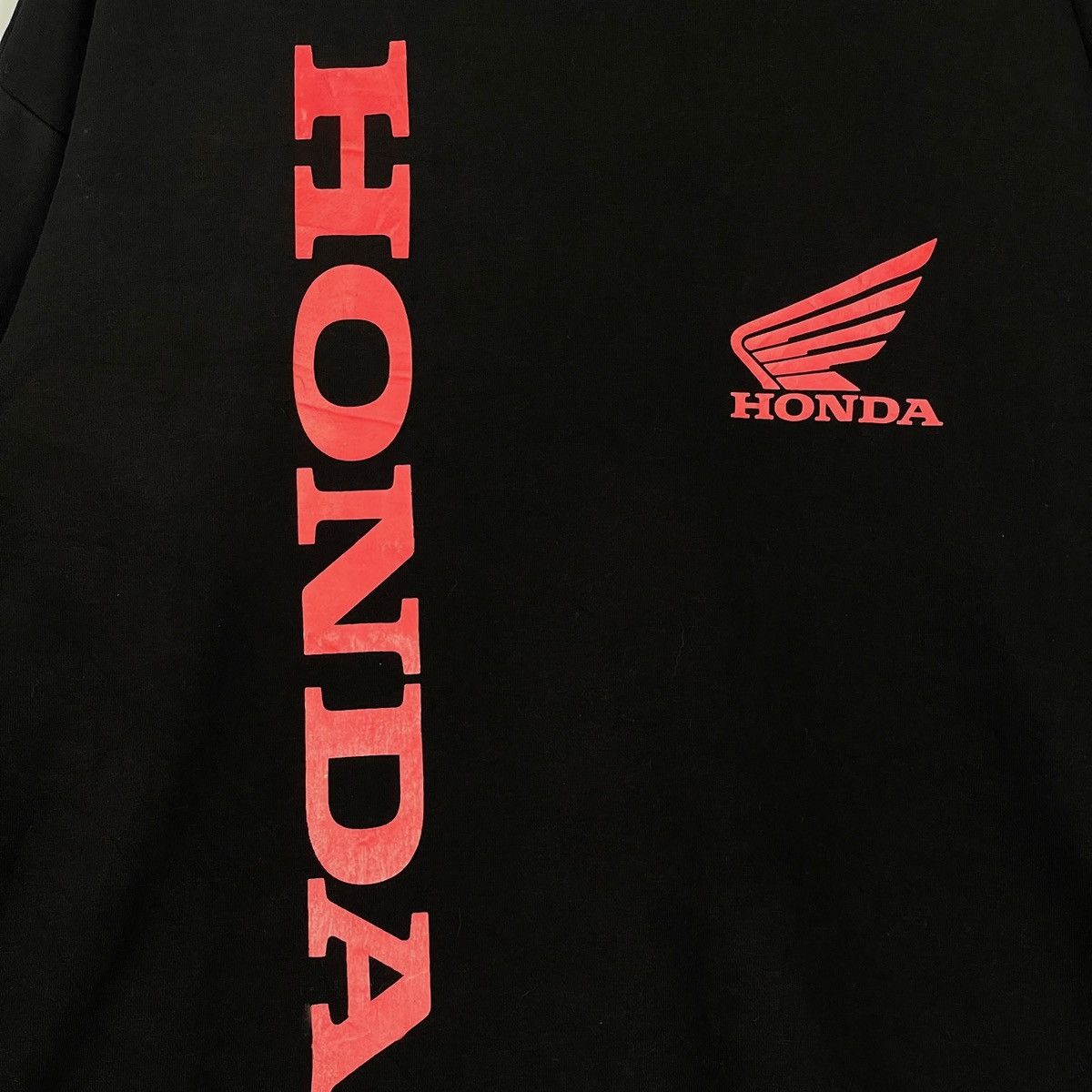 Honda × Vintage Vintage Honda Crewneck Sweatshirt Black Pullover Jumper Size US XL / EU 56 / 4 - 4 Thumbnail