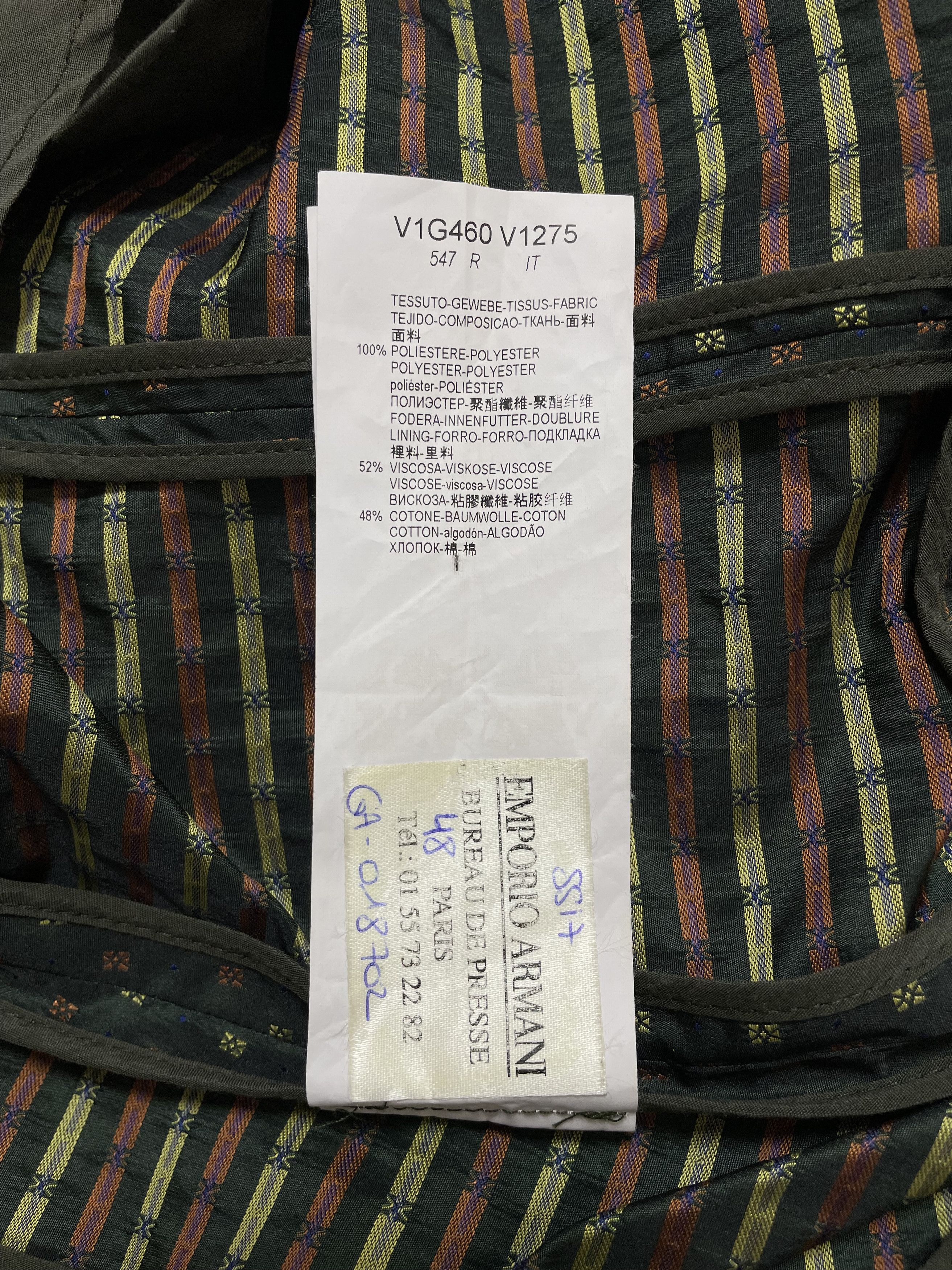 Emporio Armani EMPORIO ARMANI Blazer Jacket Textured Sport Coat Traveller Size 38R - 13 Thumbnail