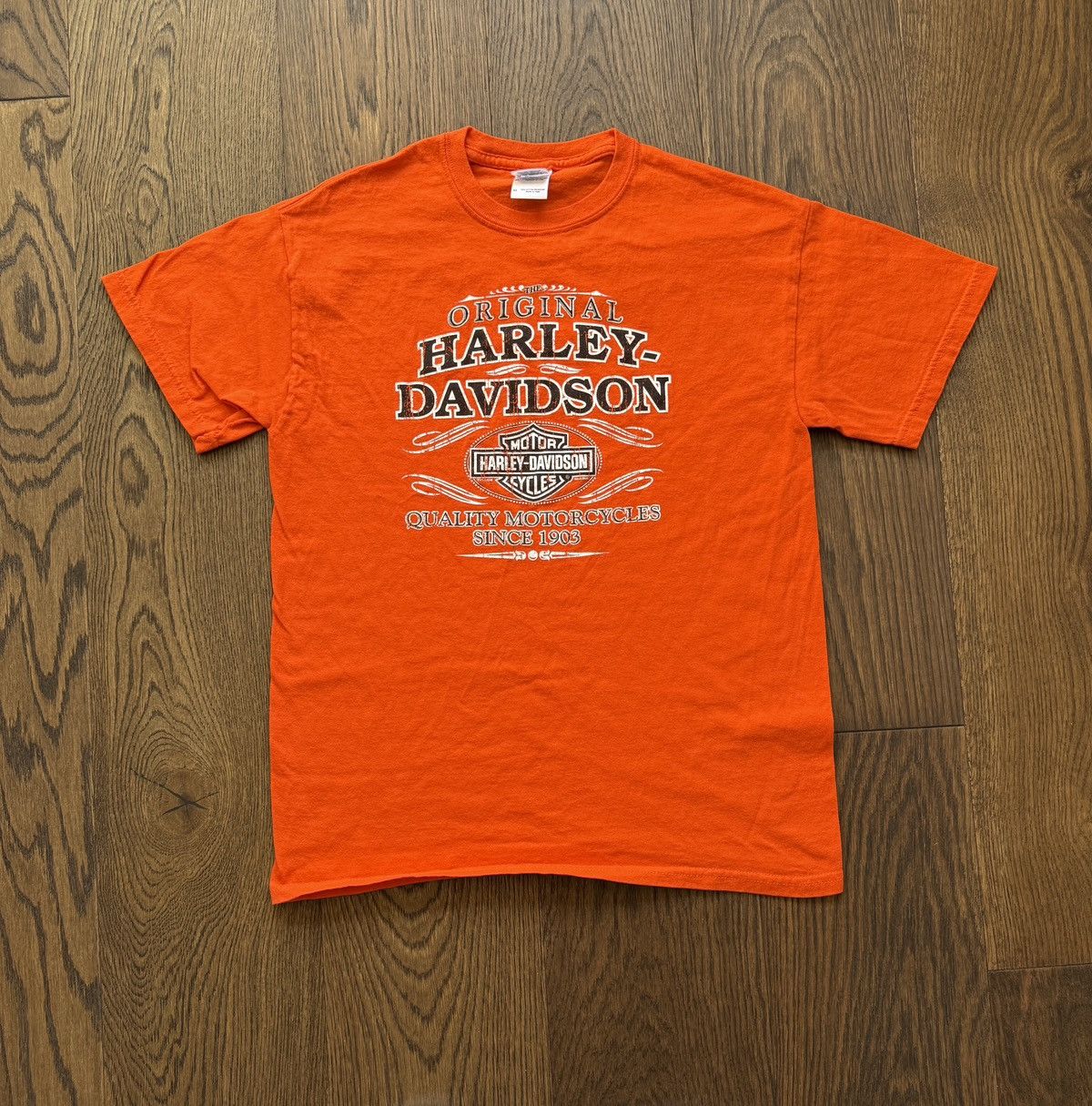 Harley Davidson Vintage Y2K Harley Davidson Motorcycles Graphic Tee Size US M / EU 48-50 / 2 - 1 Thumbnail