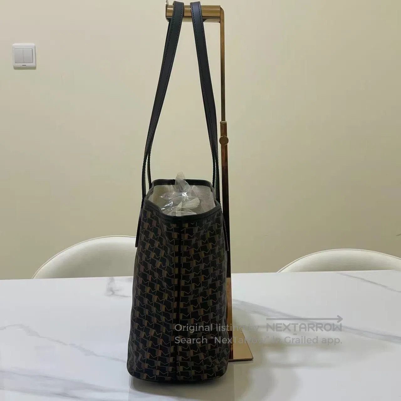 Moynat Moynat Black Gold Monogram Small Tote. Size ONE SIZE - 4 Thumbnail