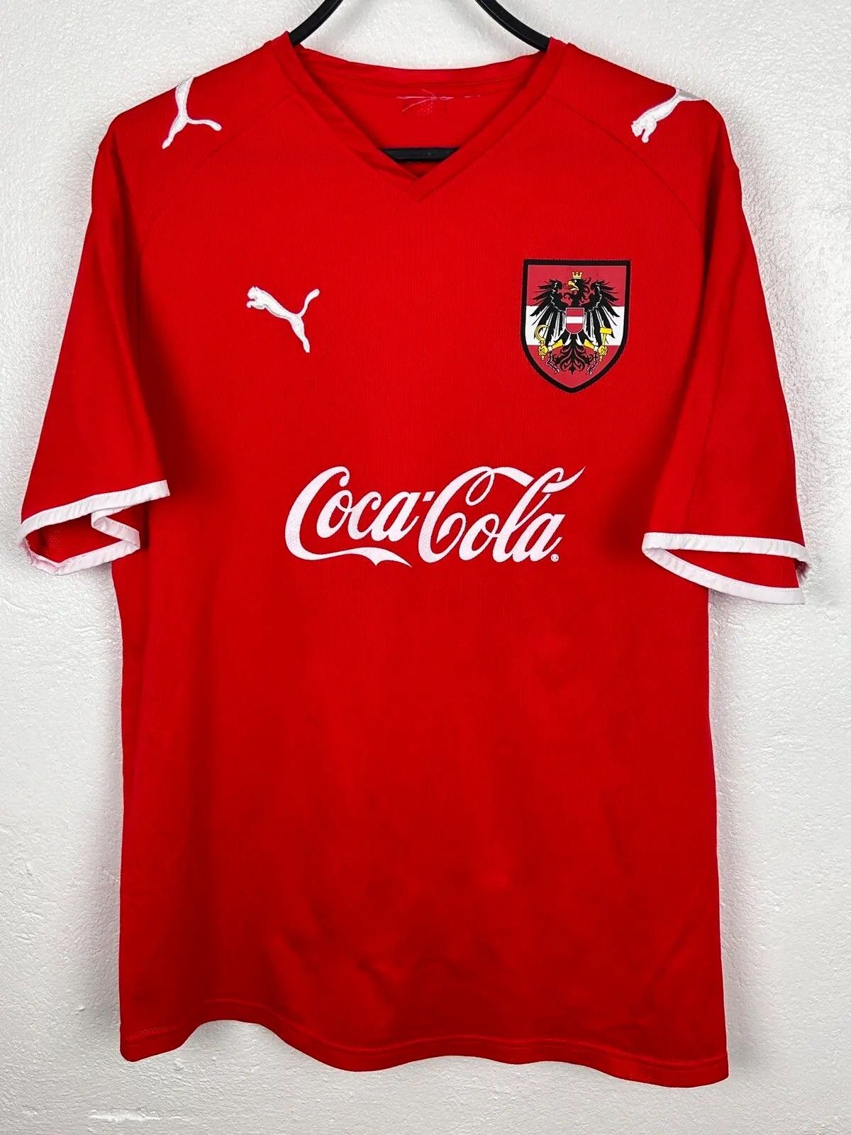 Puma 00s Vintage Austria 2008 #12 Player Issue Home Kit Jersey Size US M / EU 48-50 / 2 - 1 Thumbnail