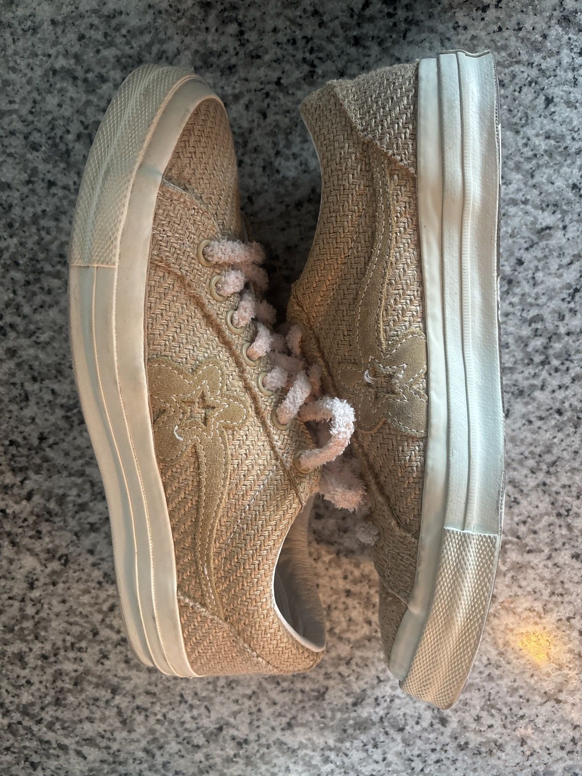 Converse × Golf le Fleur Converse Golf Le Fleur Chenille “Curry / Natural” sz 9 Mens Size US 9 / EU 42 - 6 Thumbnail