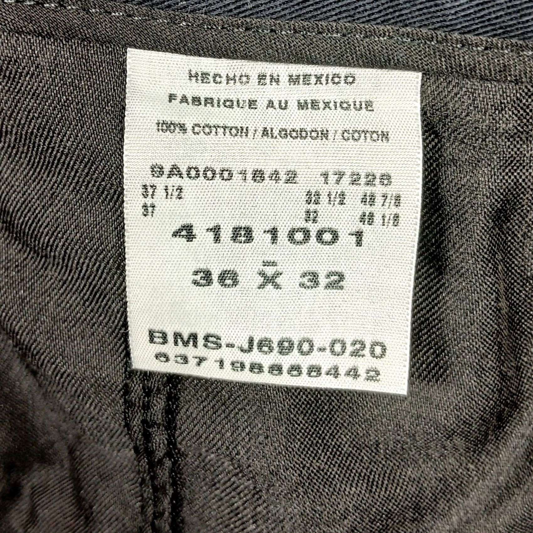 Lee Lee Workwear Pants Mens 36x32 Navy 100% Cotton Pleated Front Dress Pants Vintage No Size US 38 / EU 54 - 5 Thumbnail