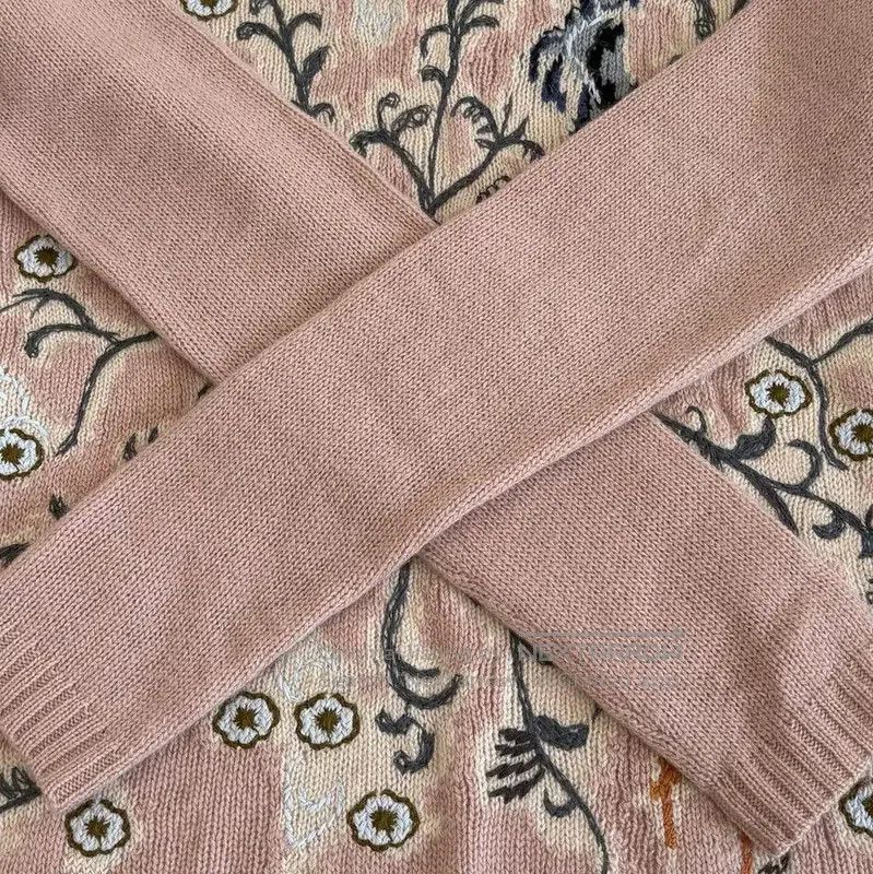 Dior Dior Pink Cashmere Sweater with Embroidery . Size S / US 4 / IT 40 - 5 Thumbnail