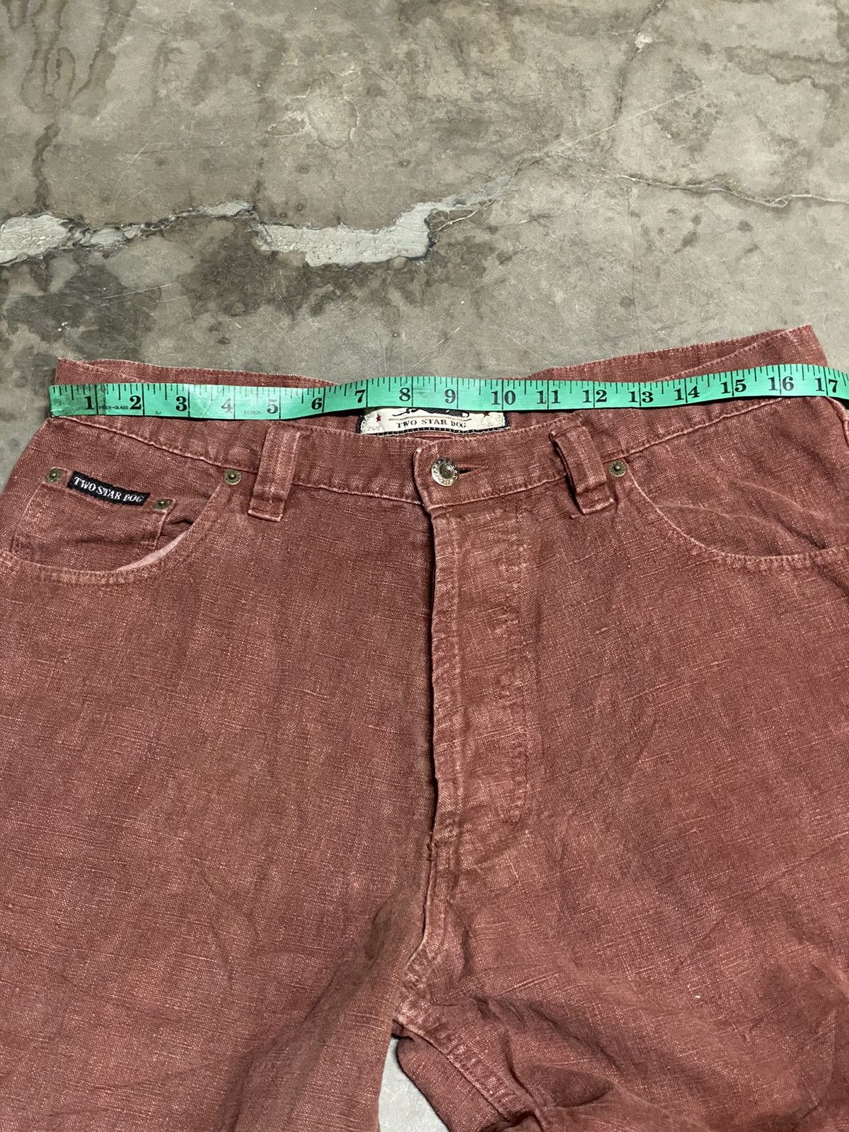 Vintage Rare Vintage USA Two Star Dog 100% Hemp Balloons Jeans Size US 34 / EU 50 - 8 Thumbnail
