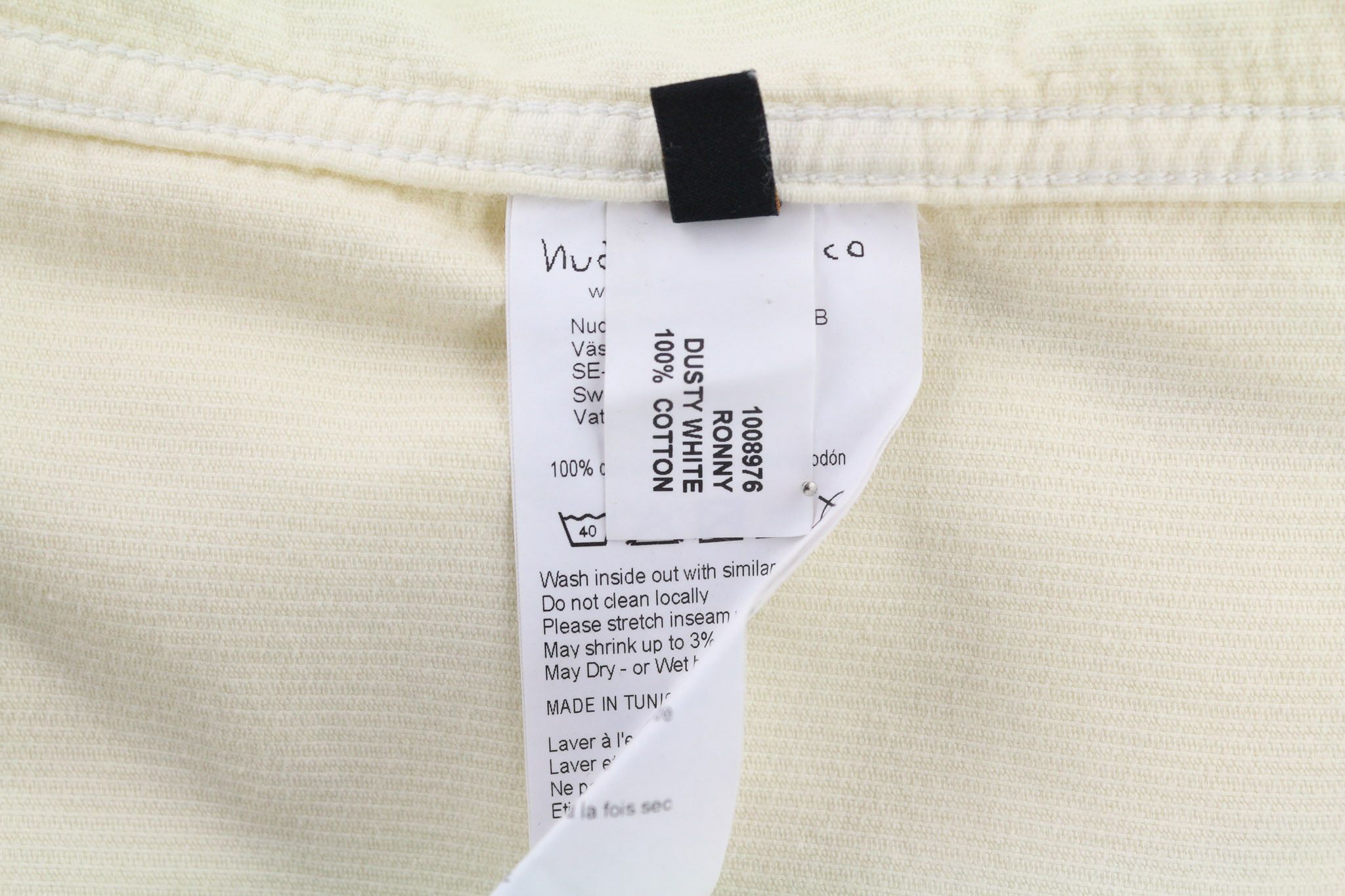 Nudie Jeans RONNY S Dusty White Organic Cotton Corduroy Jacket 81017 Size US S / EU 44-46 / 1 - 8 Thumbnail