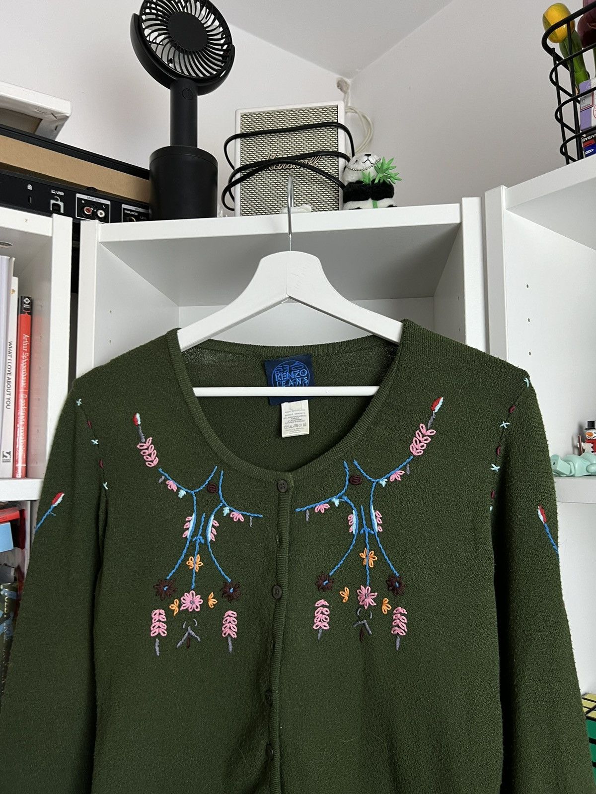 Designer × Kenzo × Vintage Vintage y2k Kenzo Jeans cottagecore cropped cardigan sweater Size M / US 6-8 / IT 42-44 - 3 Thumbnail