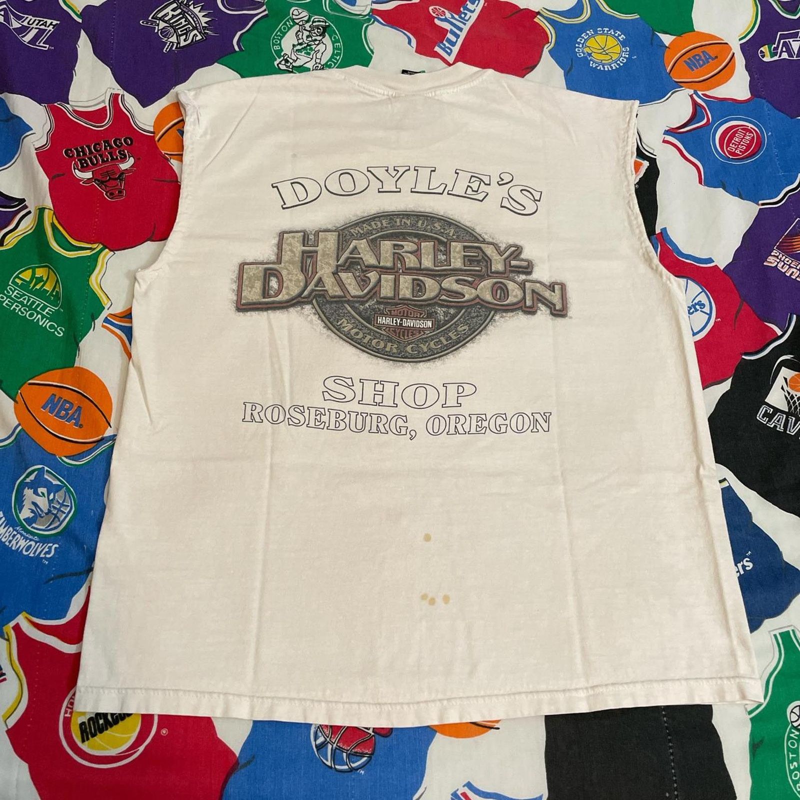 Harley Davidson × Vintage Vintage 98 Harley Davidson Motorcycle Feel The Heat Tank Top Size US L / EU 52-54 / 3 - 2 Thumbnail