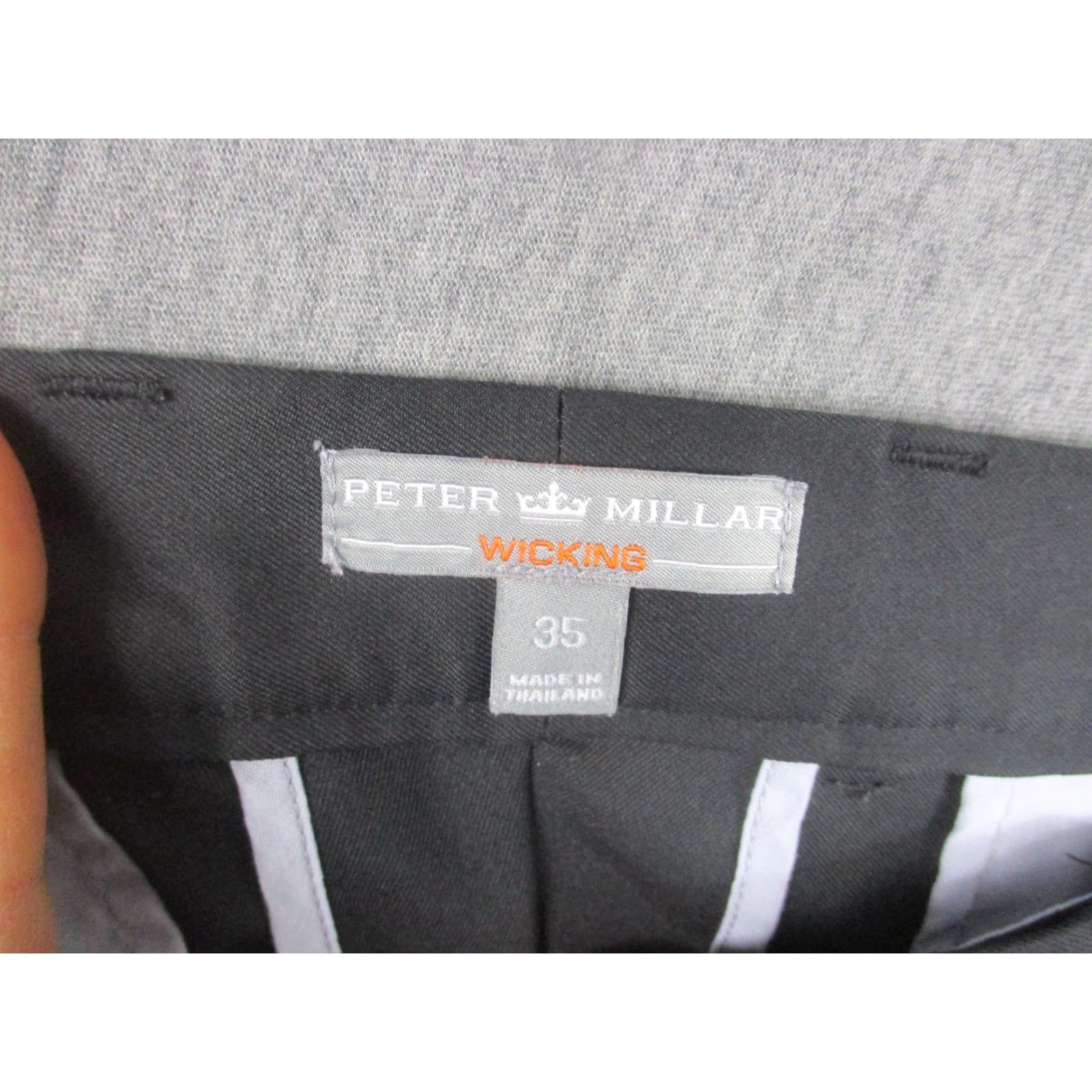 Peter Millar Peter Millar Shorts Mens 35 Black Wicking Chino Golf Casual 9 Inseam Flat Front Size US 35 - 7 Thumbnail