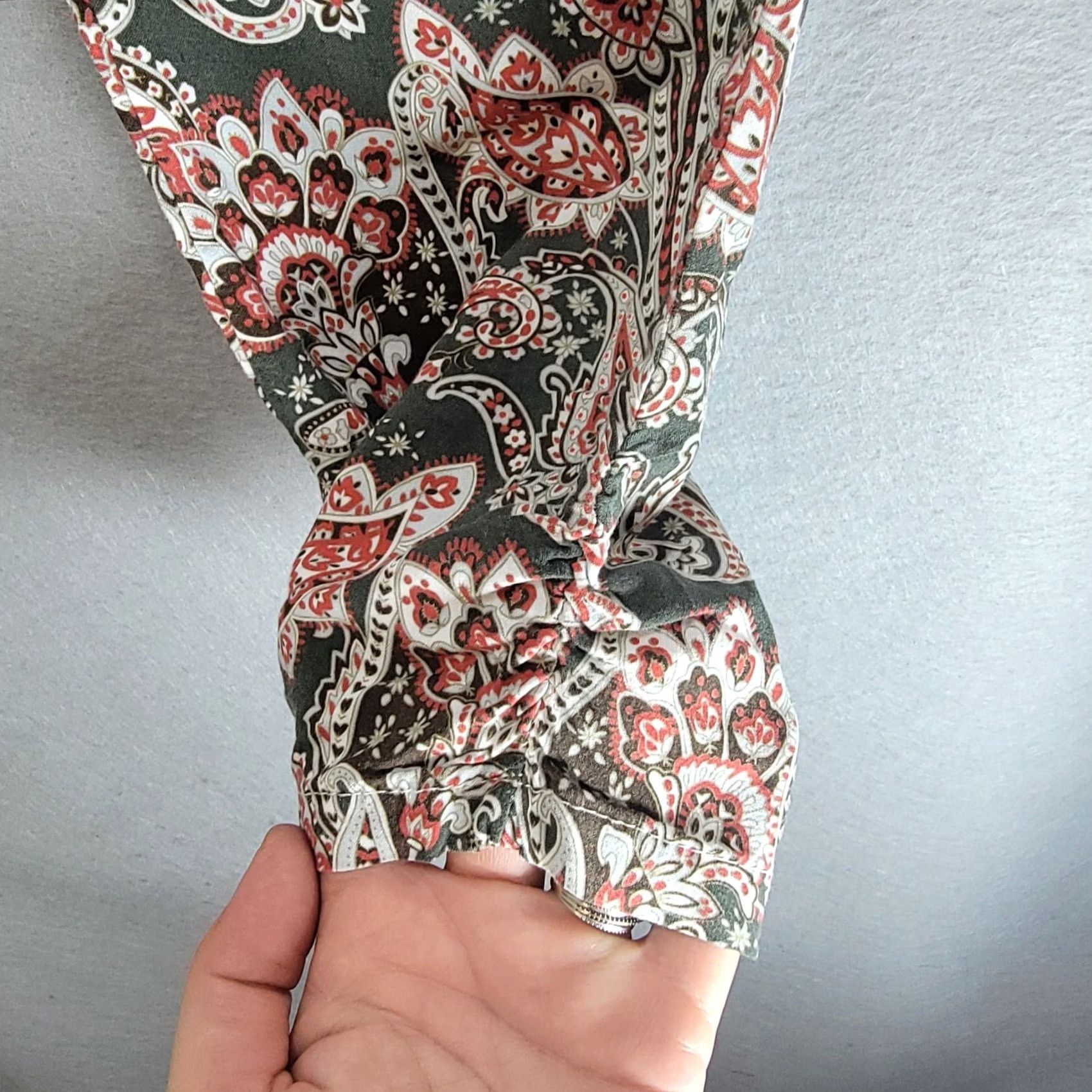Vintage One5One Floral Jogger Pants Womens XL Casual Elastic Waist Boho Green Size 40" / US 18 - 5 Thumbnail