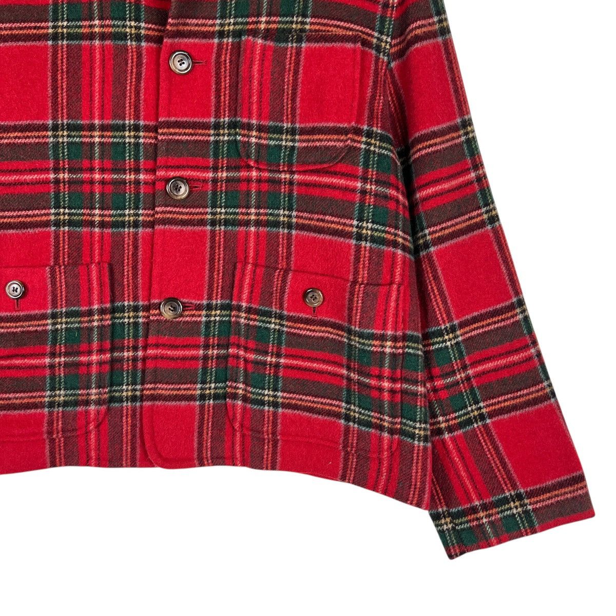 Hai Sporting Gear Hai Sporting Gear Tartan Wool Faux Fur Colar Crop Jacket Size US M / EU 48-50 / 2 - 7 Thumbnail