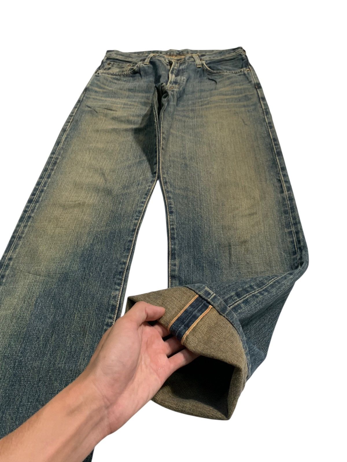 Kapital VINTAGE EDWIN 505XX SELVEDGE FADED&RUSTY JAPANESE DENIM Size US 29 - 5 Thumbnail