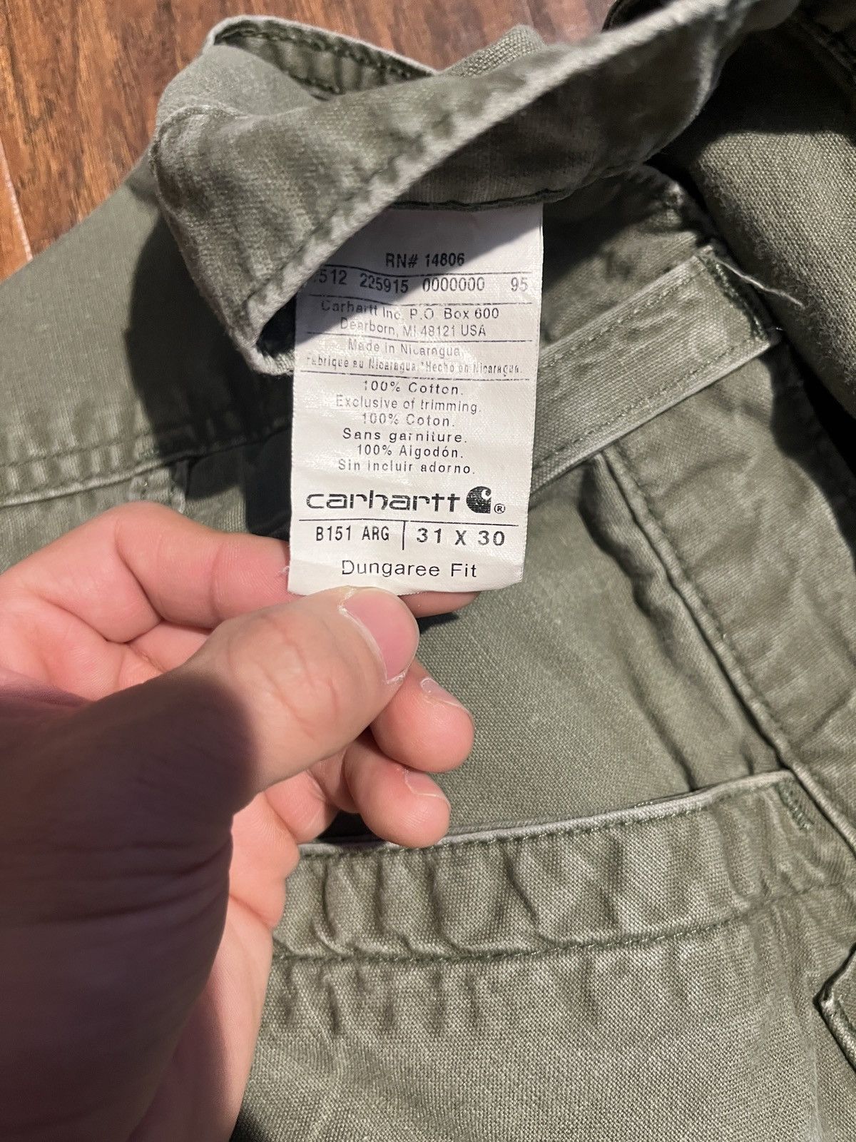 Carhartt Carhartt B151 Olive Work Pants 👖🫒 – W31 L30 Size US 31 - 3 Thumbnail