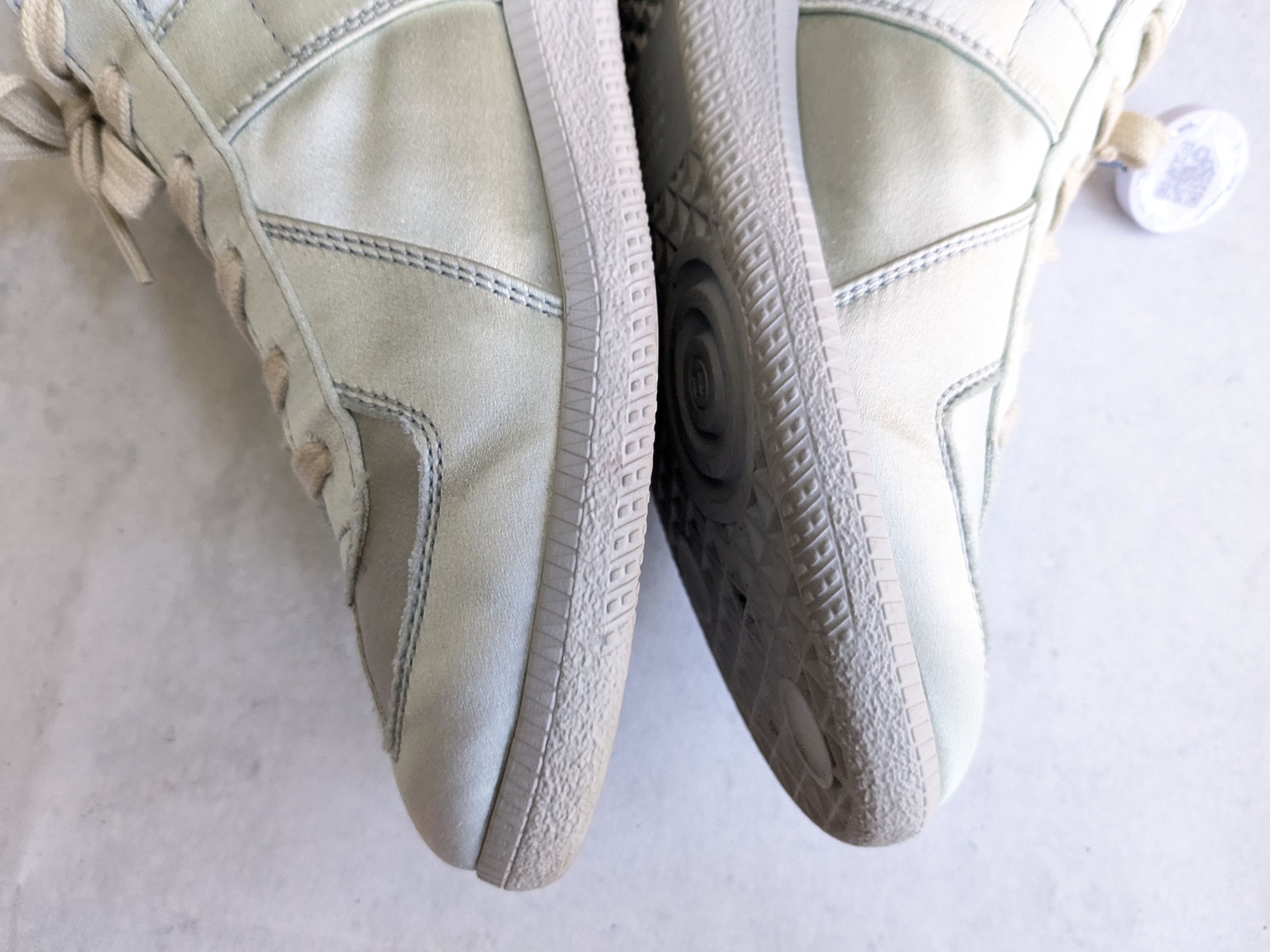 Maison Margiela Maison Margiela GAT Replica Blue Satin 9 42 Low Leather Size US 9 / EU 42 - 11 Thumbnail