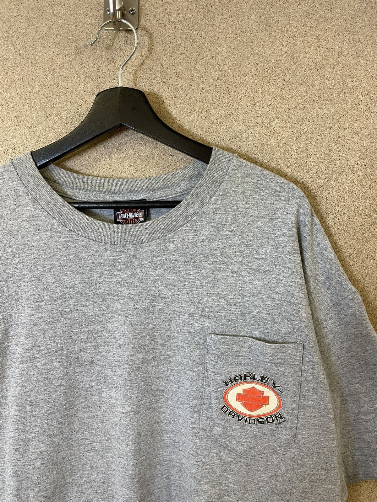 Harley Davidson × Vintage Vintage 2003 Harley-Davidson Pocket T-Shirt - XXL Size US XXL / EU 58 / 5 - 1 Thumbnail