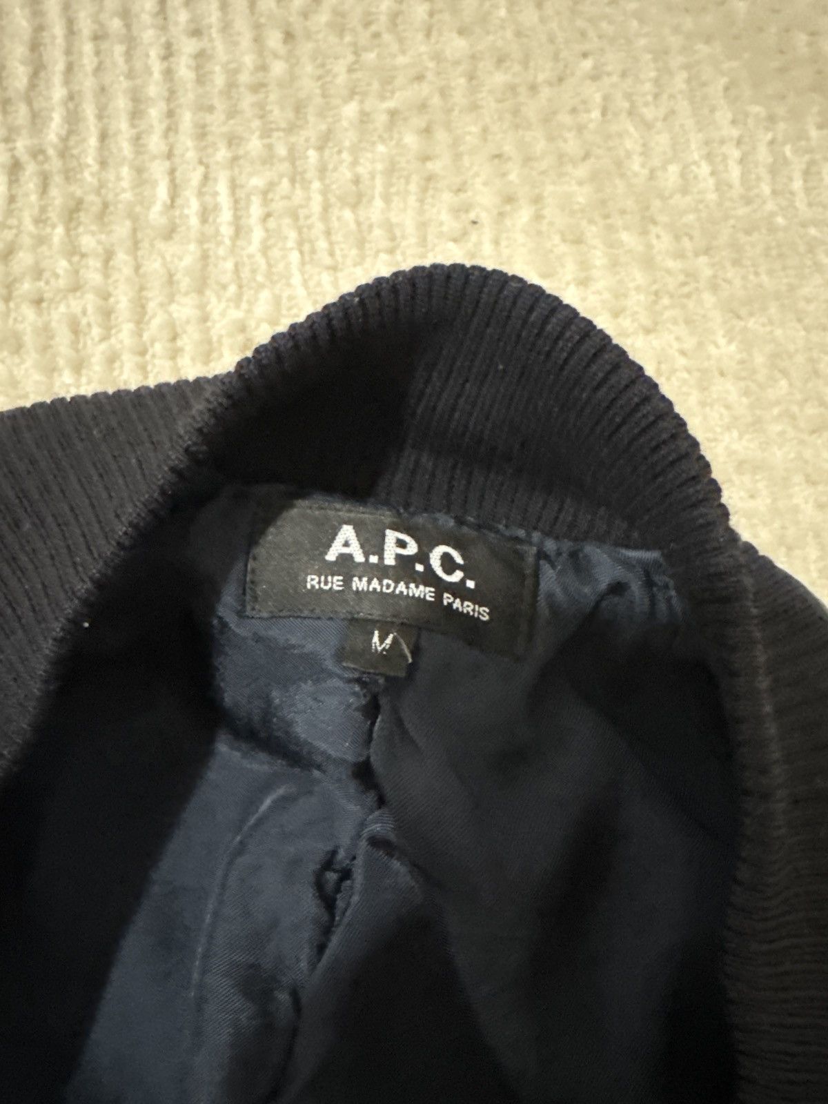 A.P.C. A.P.C black leather bomber Size US M / EU 48-50 / 2 - 4 Thumbnail