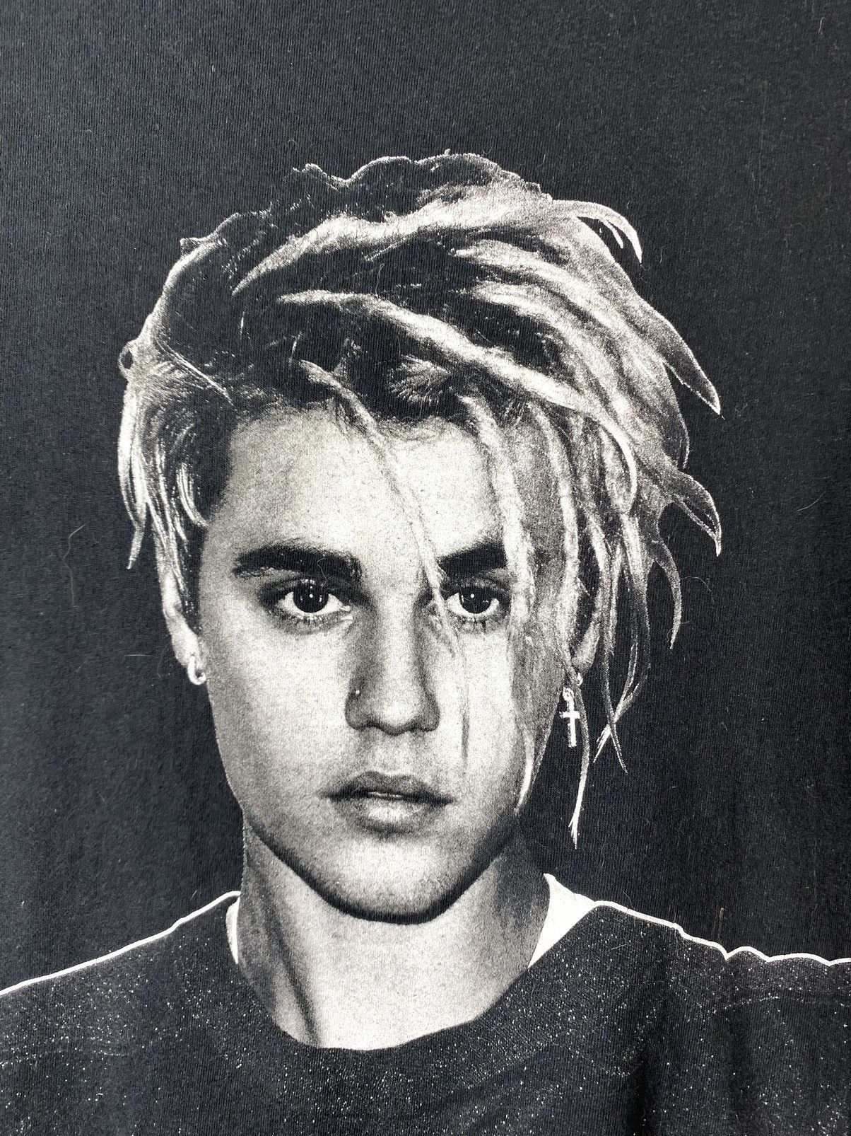 Band Tees Justin Bieber Tour T Shirt Big Face Print Size US S / EU 44-46 / 1 - 3 Thumbnail