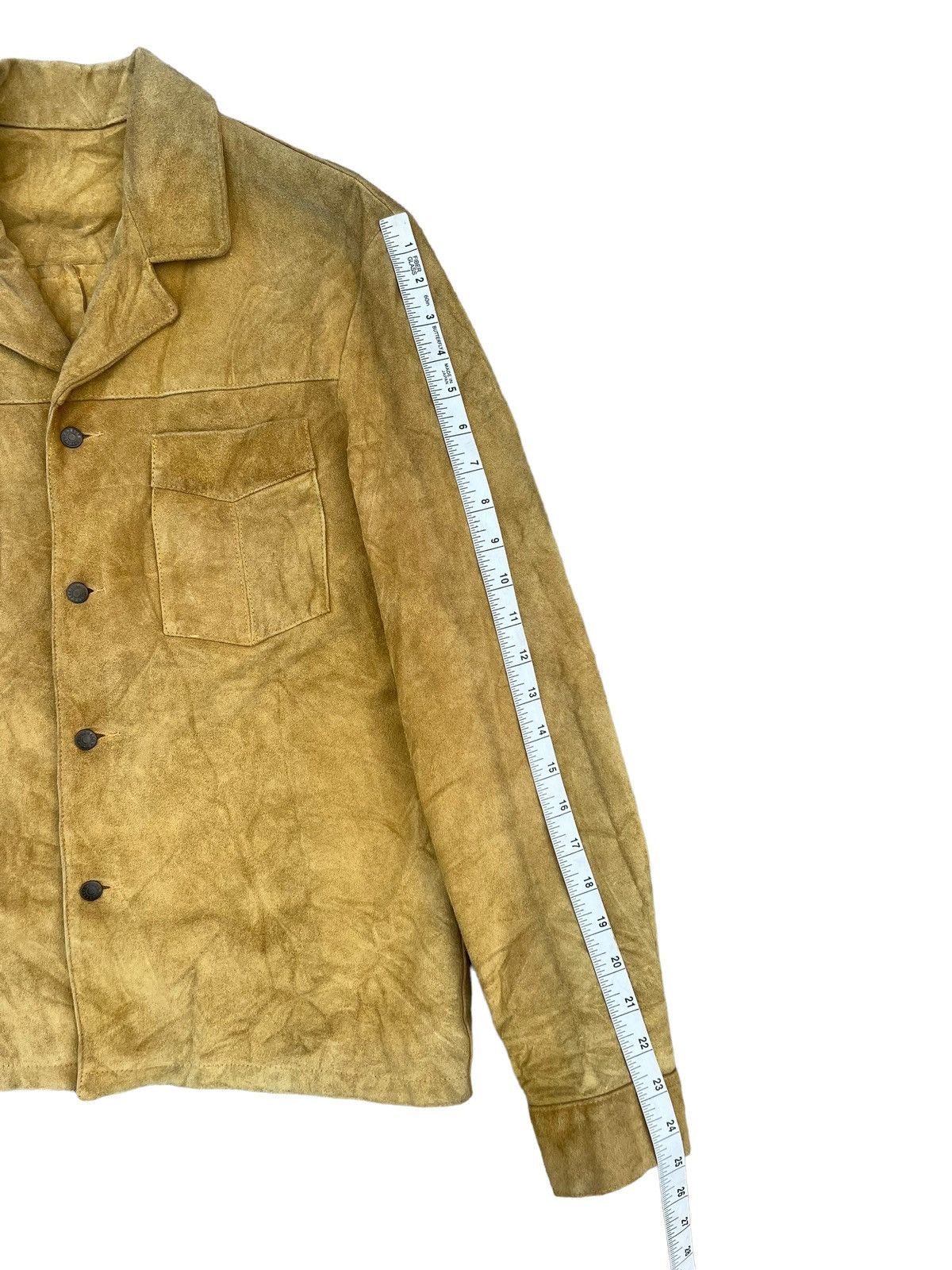 Leather RARE! Vintage Vent Couvert Paris Patina Suede Leather Shirt Size US M / EU 48-50 / 2 - 4 Thumbnail