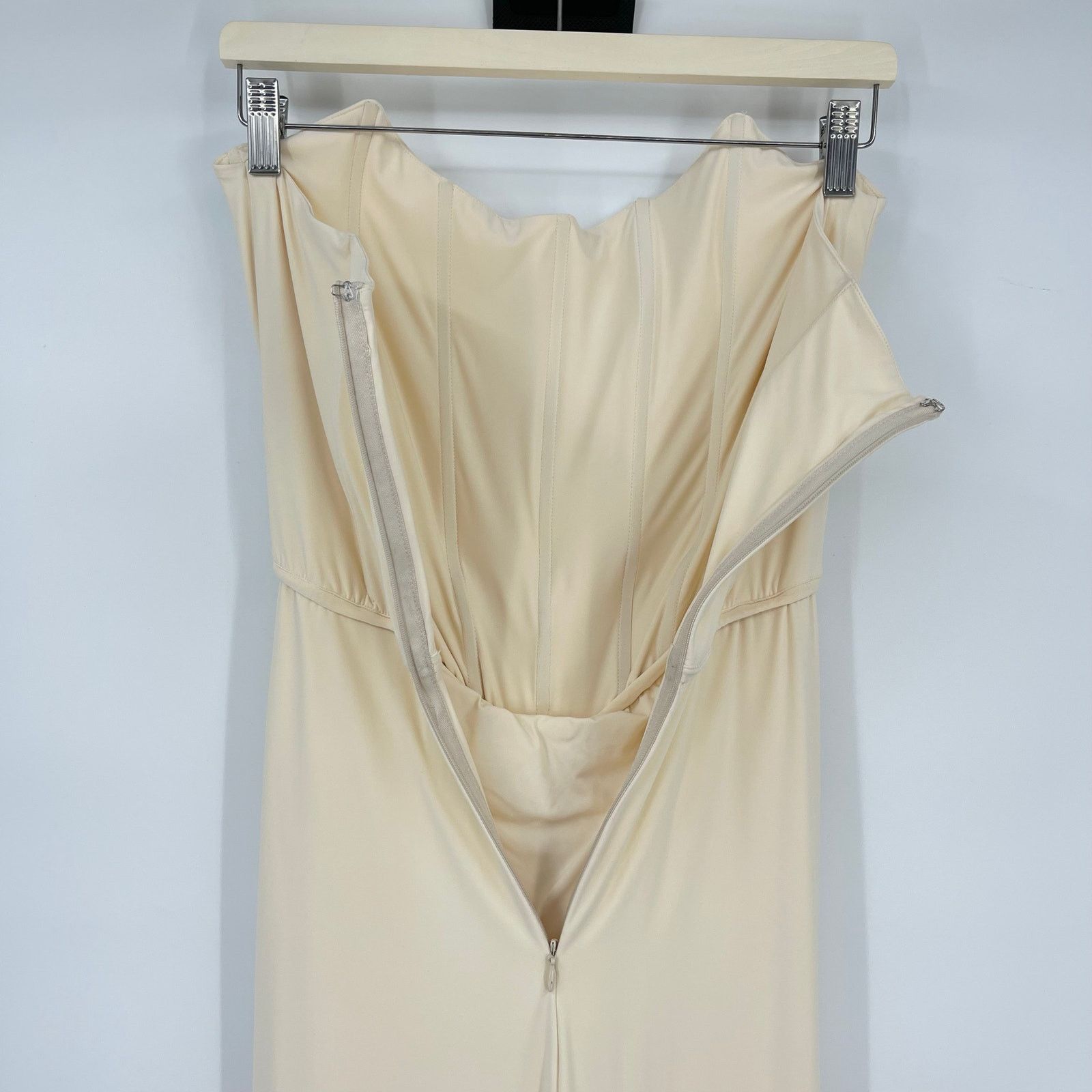Other Deme by Gabriella | Pearl Gown in Off White Corset Maxi XL Size XL / US 12-14 / IT 48-50 - 11 Thumbnail