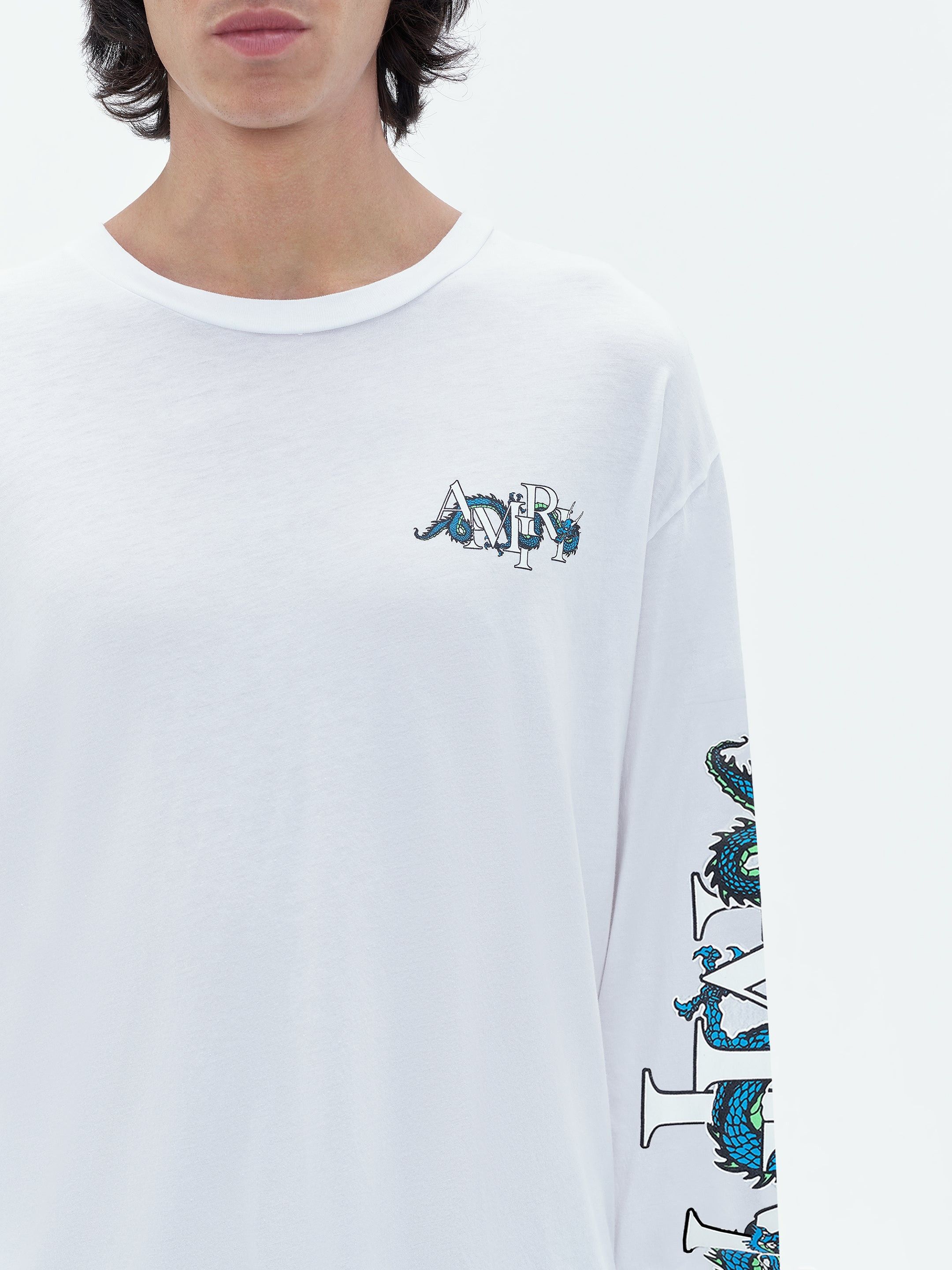 Amiri o1w1db10125 Long Sleeve T-Shirt in White Size US L / EU 52-54 / 3 - 7 Thumbnail