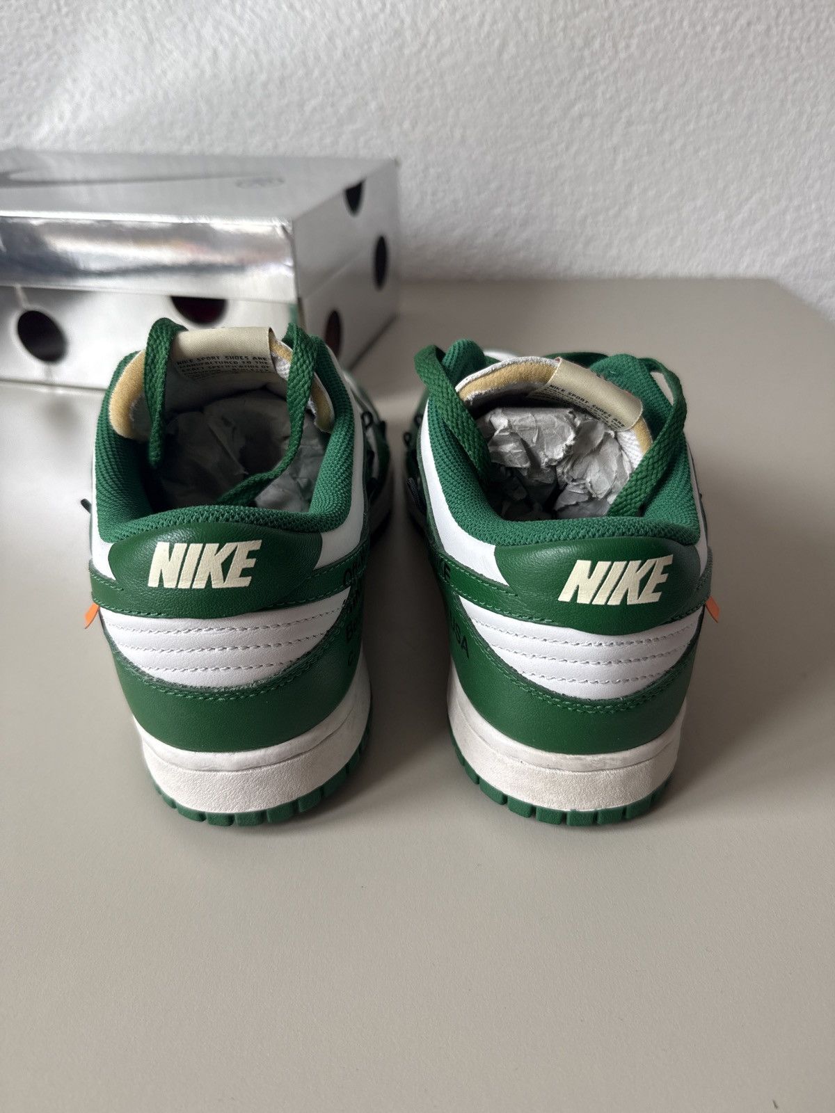Nike × Off-White Nike Dunk Low Off White Pine Green Size US 8 / EU 41 - 5 Thumbnail