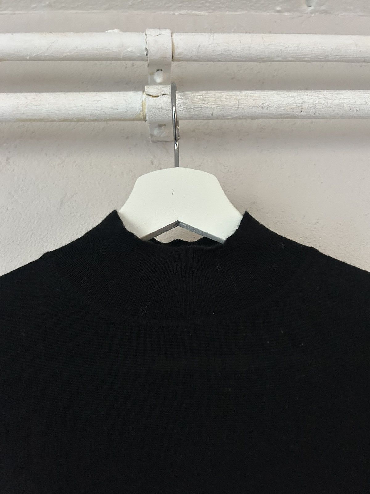 トップス PRADA BLACK WOOL MOCK NECK KNIT Black Wool Mock Turtleneck Sweater | PRADA