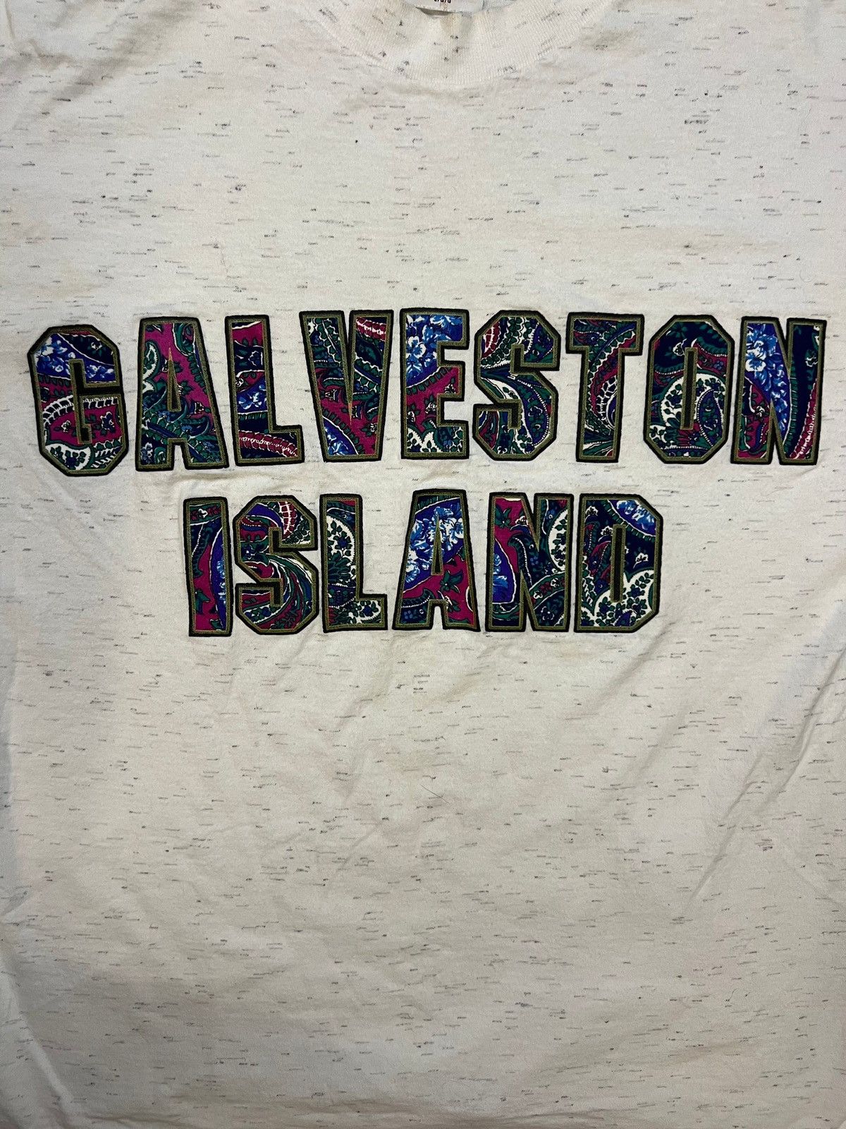 Vintage Vintage 1990s Galveston Island grey tee Size US L / EU 52-54 / 3 - 2 Thumbnail