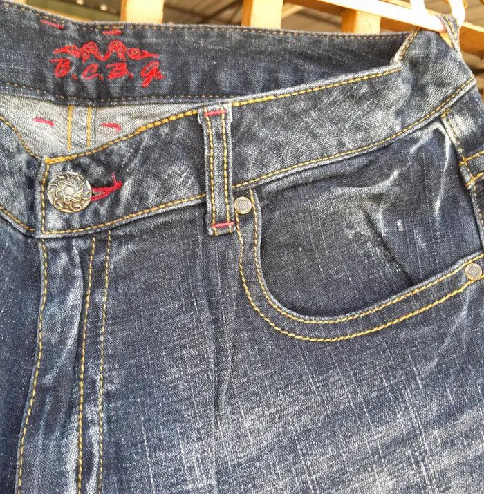 Japanese Brand 💥FINAL DROP💥FLARED 💥DENIM B.C.B.g SKULL BOOT CUT DENIM Size US 34 / EU 50 - 7 Thumbnail
