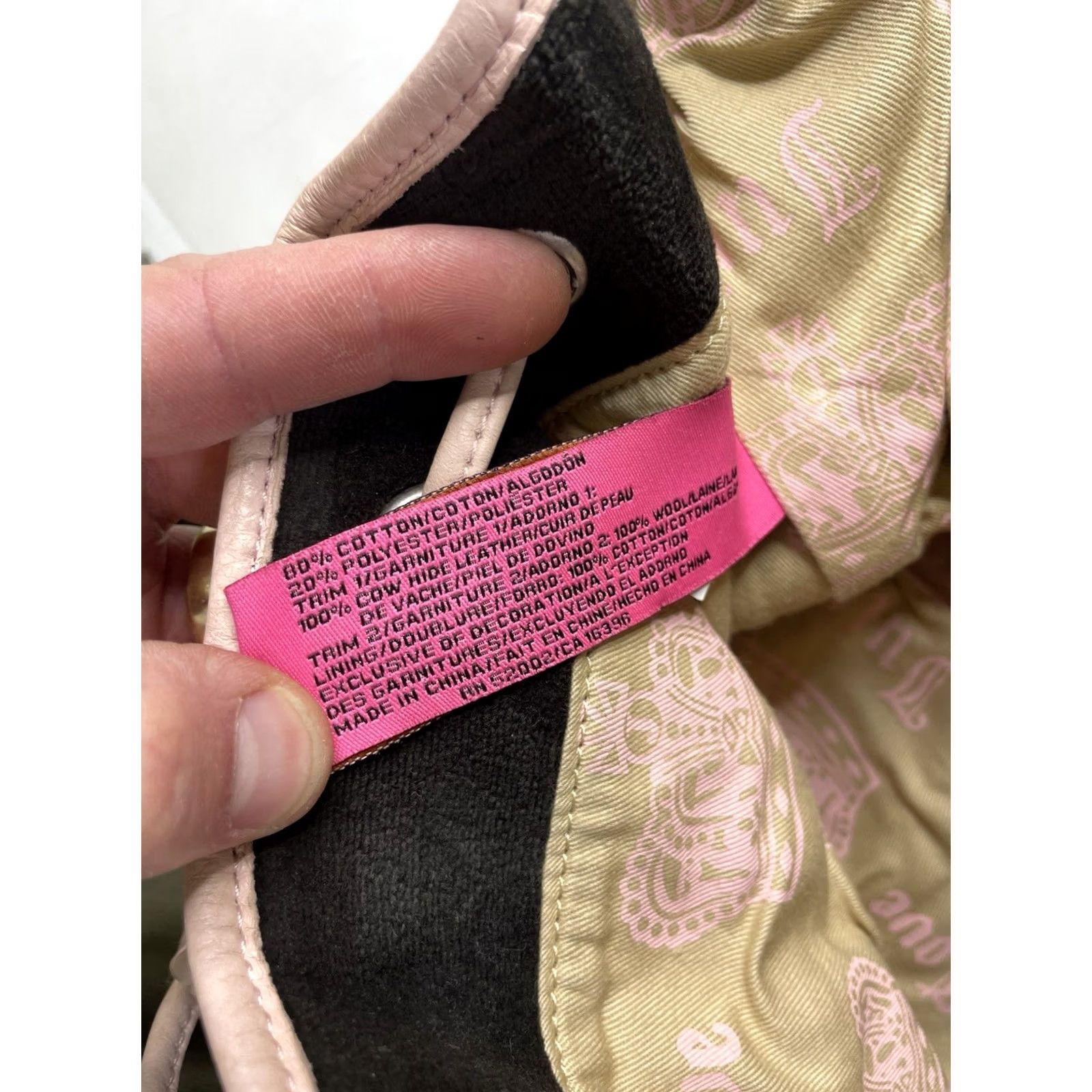 Juicy Couture VINTAGE Juicy Couture Backpack Velour Brown Dog Charms Silver Hardware Large Women Juicy Y2K Bag Backpack Womens Brown Velour Dog Theme 90s/2000s Size ONE SIZE - 4 Thumbnail