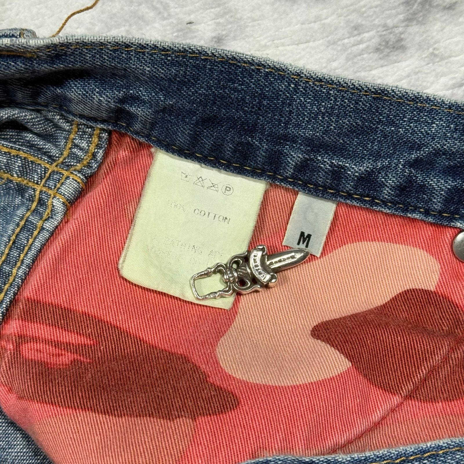 Bape × Nigo Authentic Bape 2000’s Champion Logo Jeans 30 Size US 30 / EU 46 - 5 Thumbnail