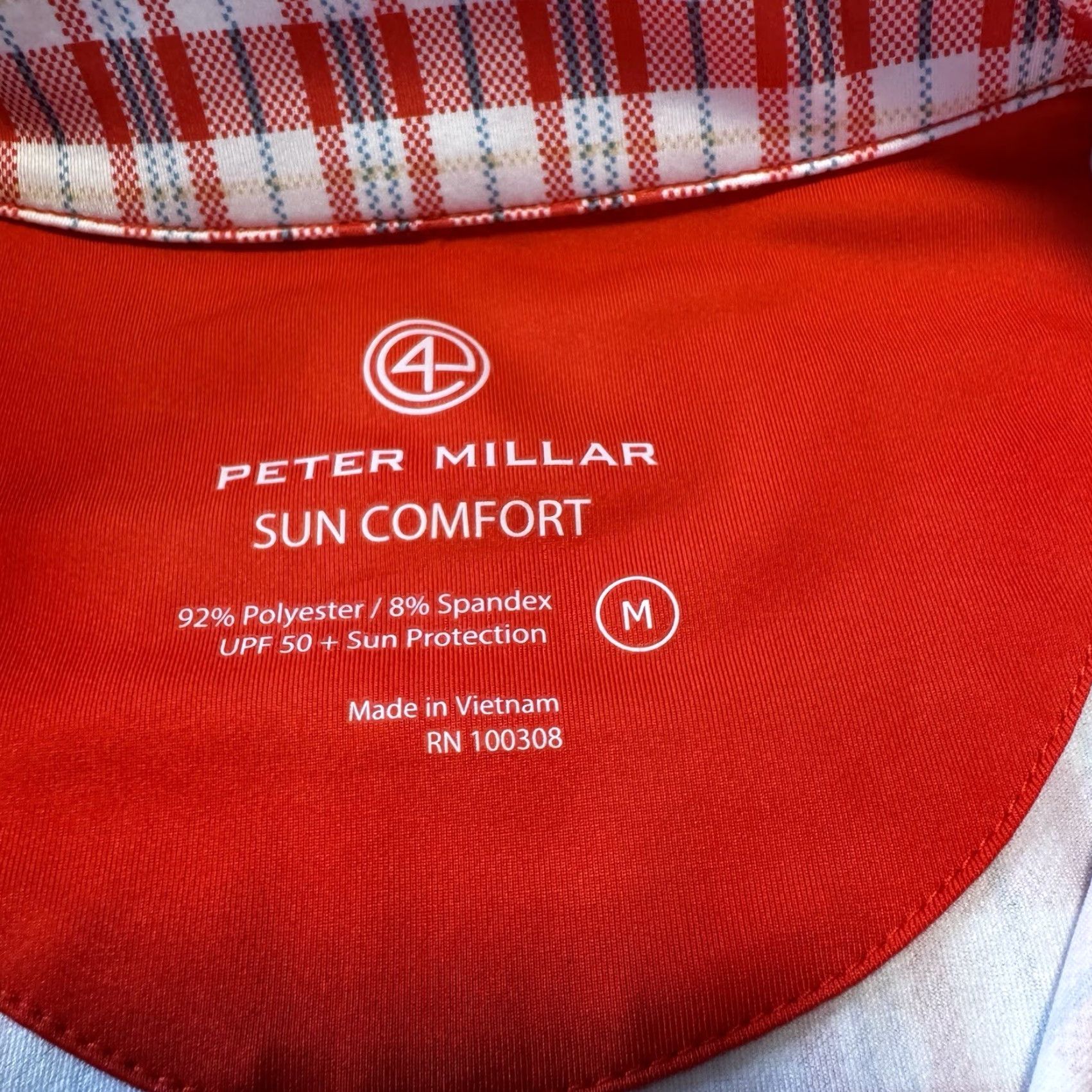 Peter Millar Peter Millar 1/4 Zip Pullover Women’s Medium Plaid Sun Comfort Golf Nevillewood Shirt Size M / US 6-8 / IT 42-44 - 4 Thumbnail