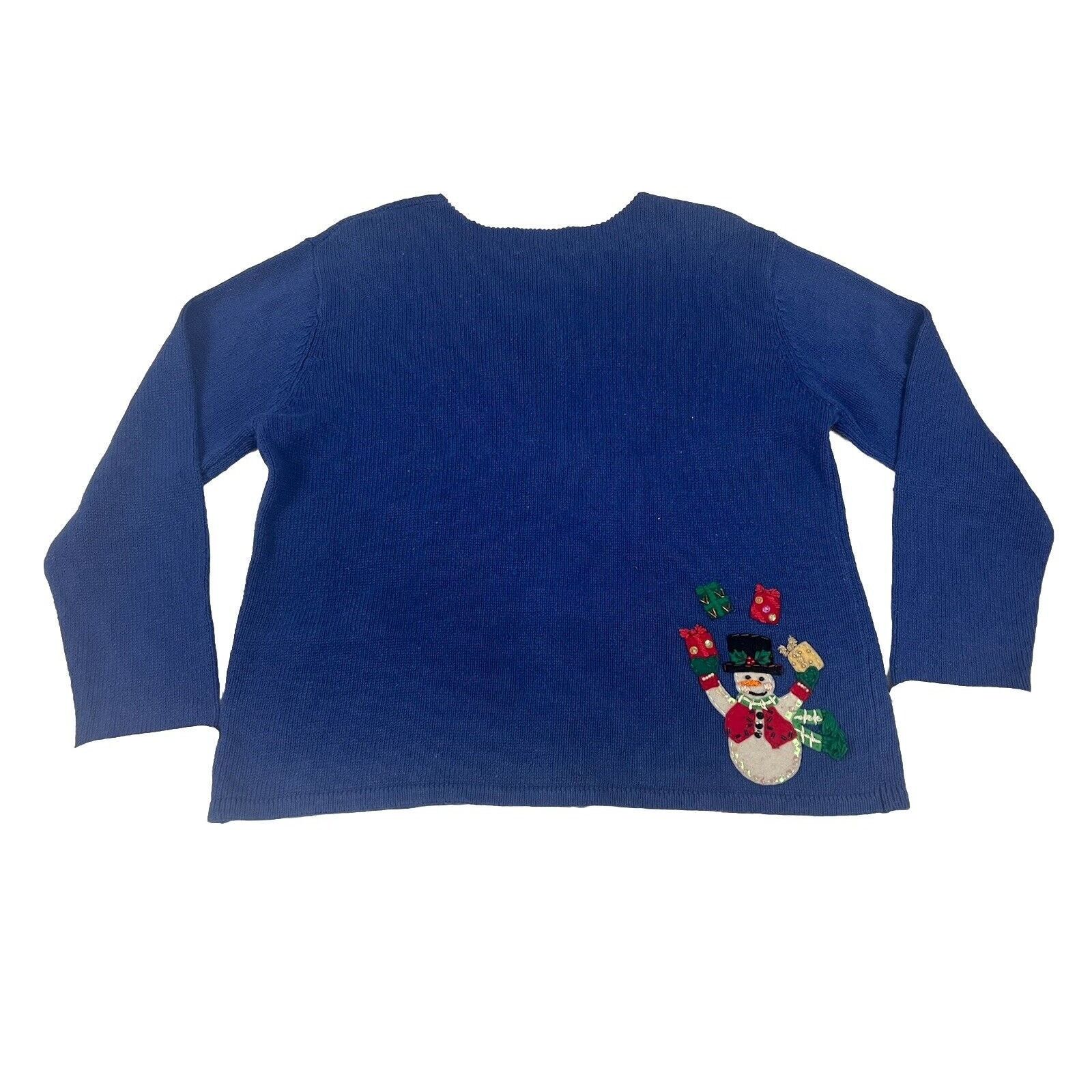 Heir VTG Heirloom Ugly Christmas Knit Cardigan Womens Sz M Size M / US 6-8 / IT 42-44 - 2 Thumbnail
