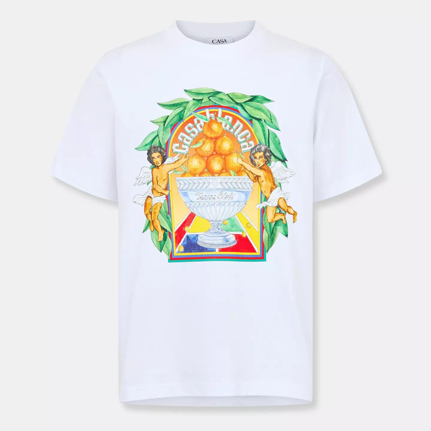 Casablanca o1g2r1mq0426 Triomphe Dorange Casa T-Shirt in White Size US XXL / EU 58 / 5 - 1 Thumbnail