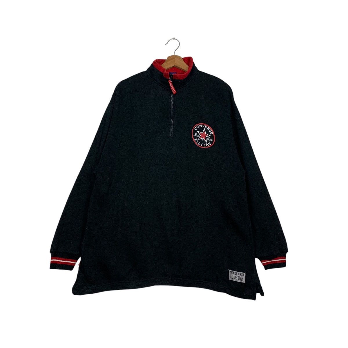 Converse CONVERSE Half Zip Turtleneck Pullover Sweater #2206-C97 Size US M / EU 48-50 / 2 - 1 Thumbnail