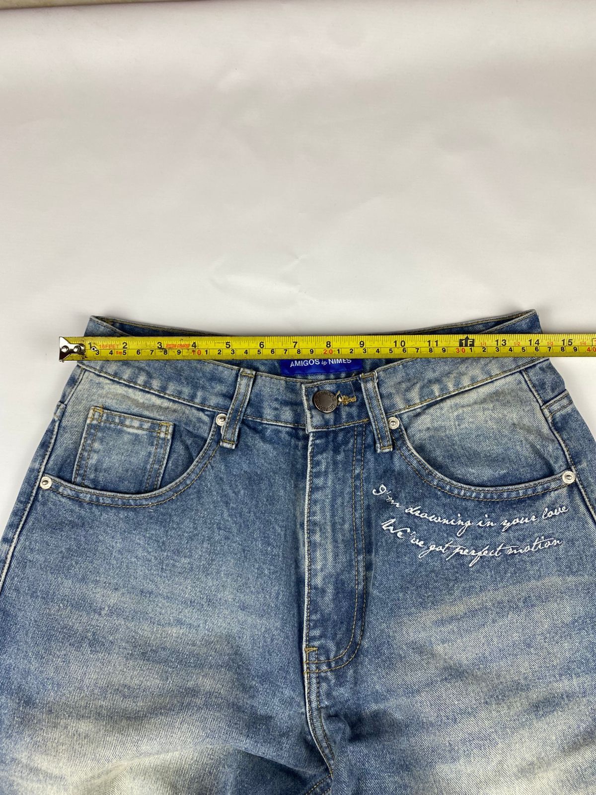 Vintage AMIGOS de NIMES Denim Long Pants Size US 28 / EU 44 - 5 Thumbnail