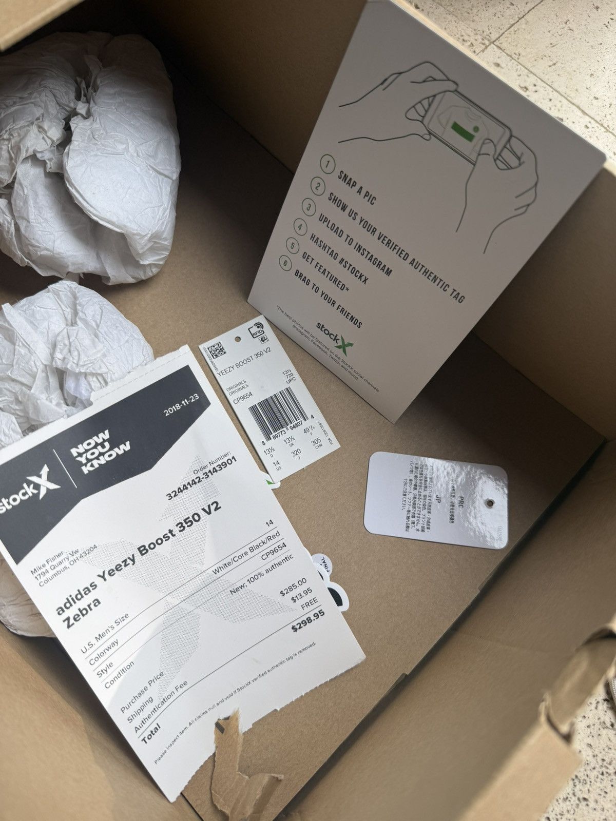 Adidas adidas yeezy boost 350 v2 zebra size 14 w box psperwork Size US 14 / EU 47 - 7 Thumbnail