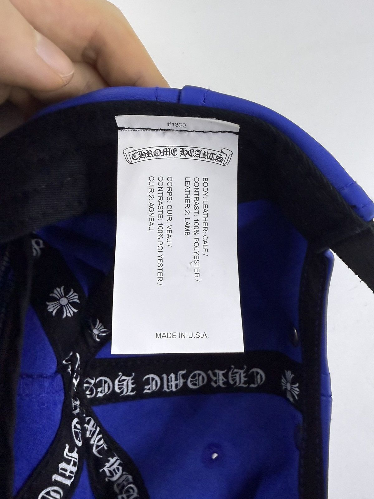 Chrome Hearts Chrome hearts rolling stone leather cap Size ONE SIZE - 5 Thumbnail