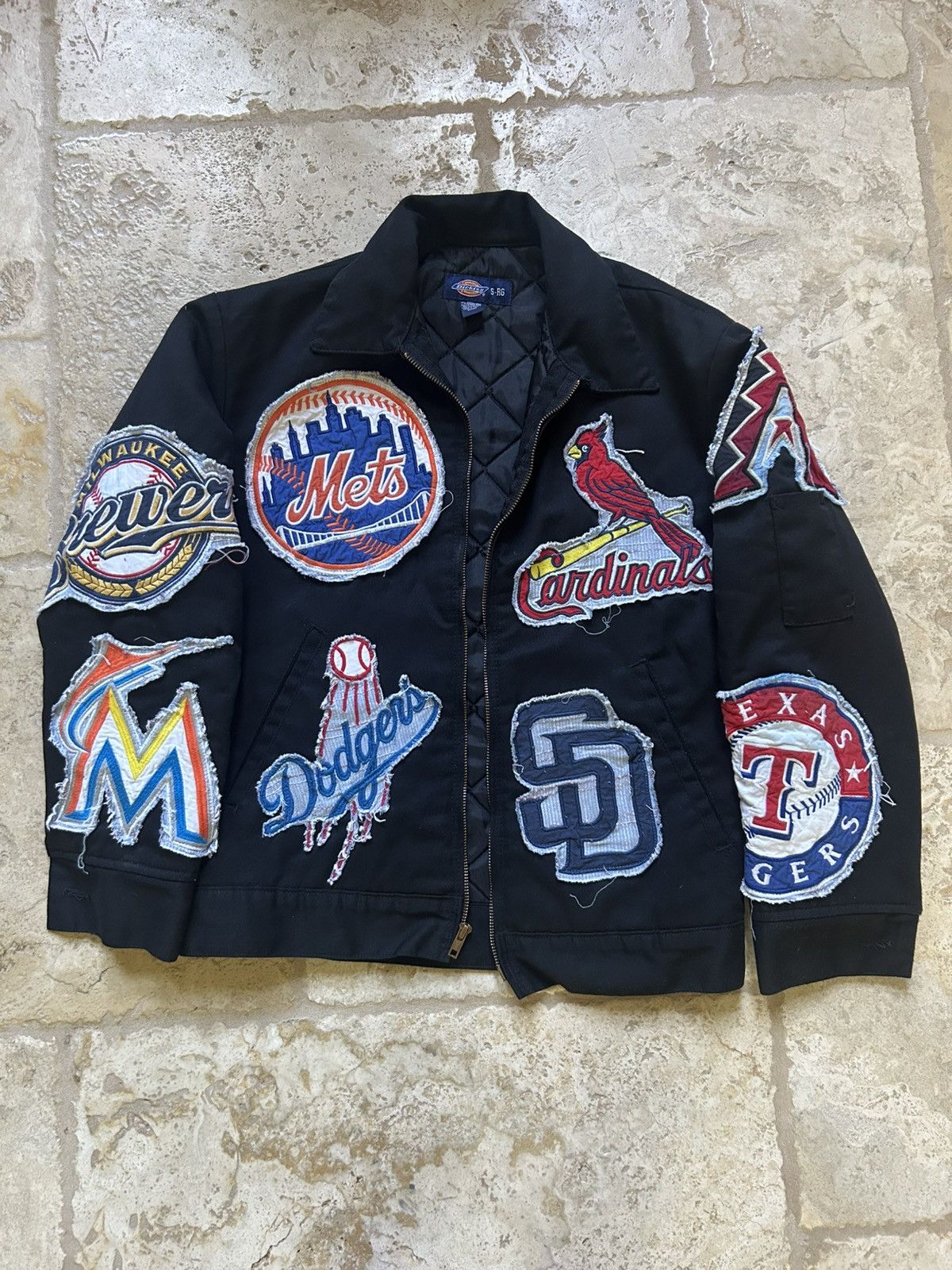 Vintage Dickies Detroit Zip Up Jacket Custom Patches Size US S / EU 44-46 / 1 - 1 Thumbnail