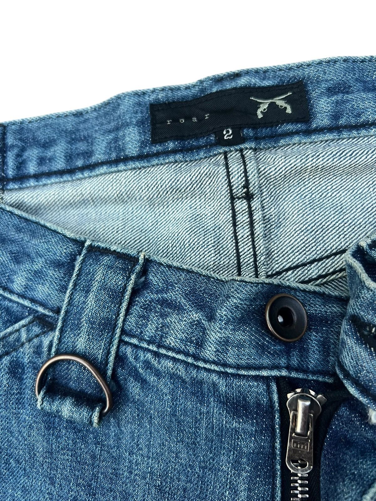 roarguns Vintage Roarguns Japan Distressed Denim Bootcut Jeans Size US 31 - 5 Thumbnail