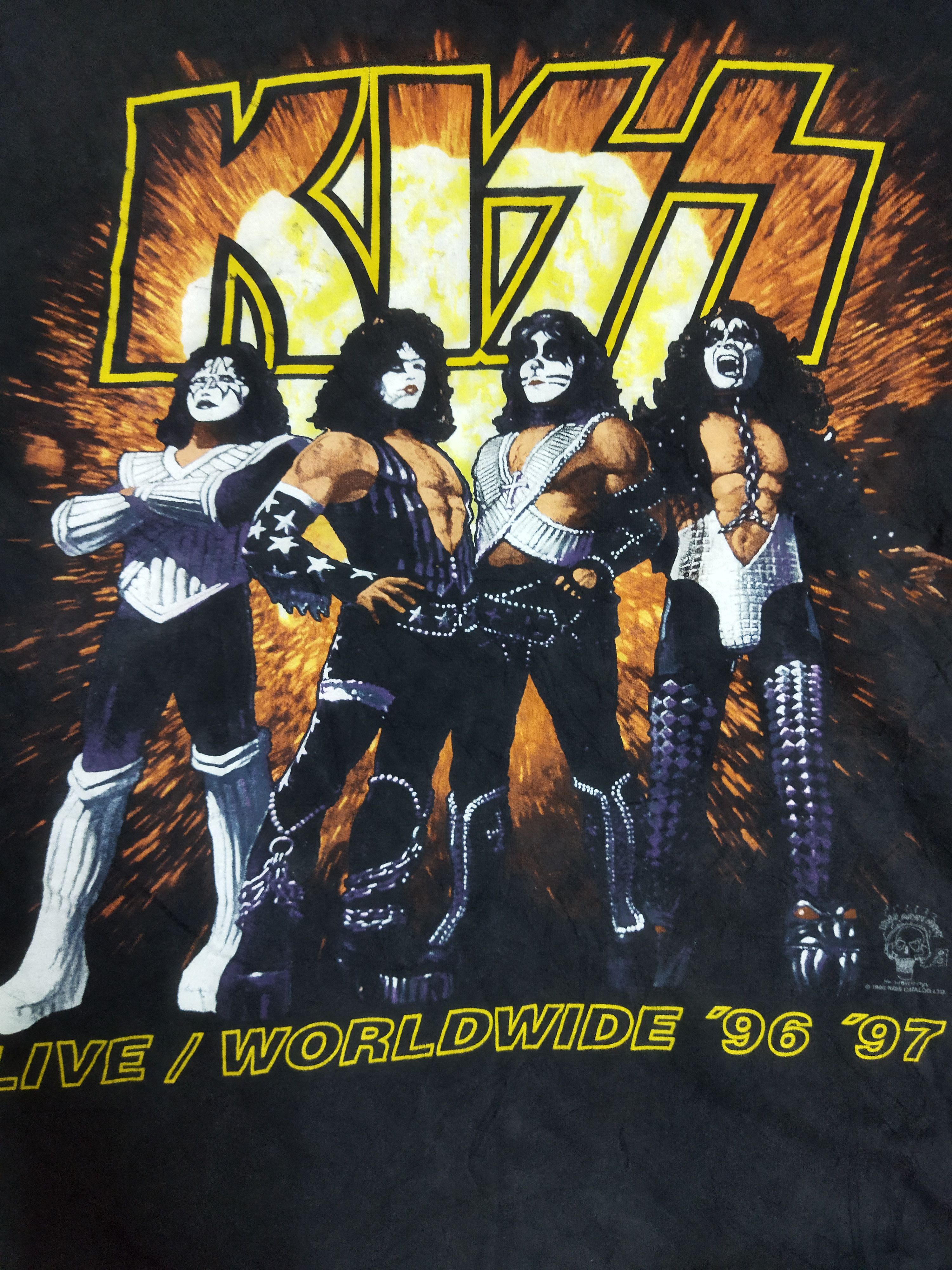 Band Tees Vintage 1996 Kiss Alive Worldwide Tour Tokyo Tee Size US XL / EU 56 / 4 - 3 Thumbnail