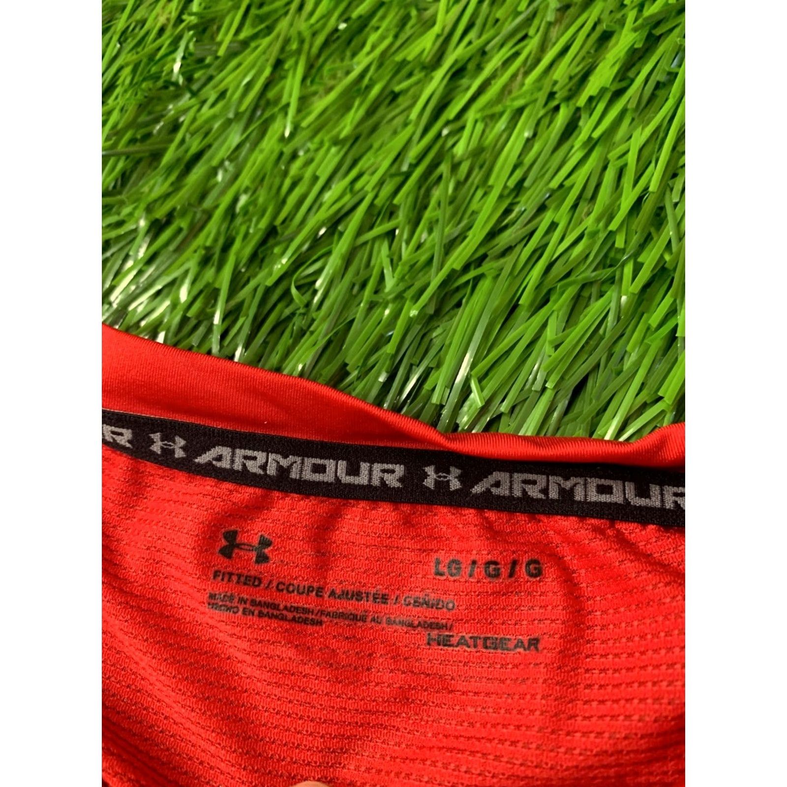 Under Armour Under Armour HeatGear Training Compression Shirt Jersey Men L Red Gray 2017 T-Shirt Jersey Modern Fit Size US L / EU 52-54 / 3 - 4 Thumbnail