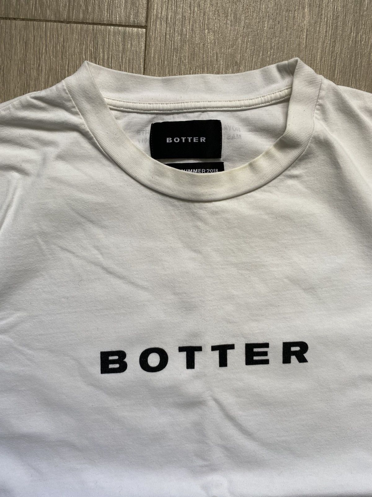 BOTTER BOTTER WHITE T SHIRT ANTWERP ARTS 2018 Size US XXL / EU 58 / 5 - 2 Thumbnail
