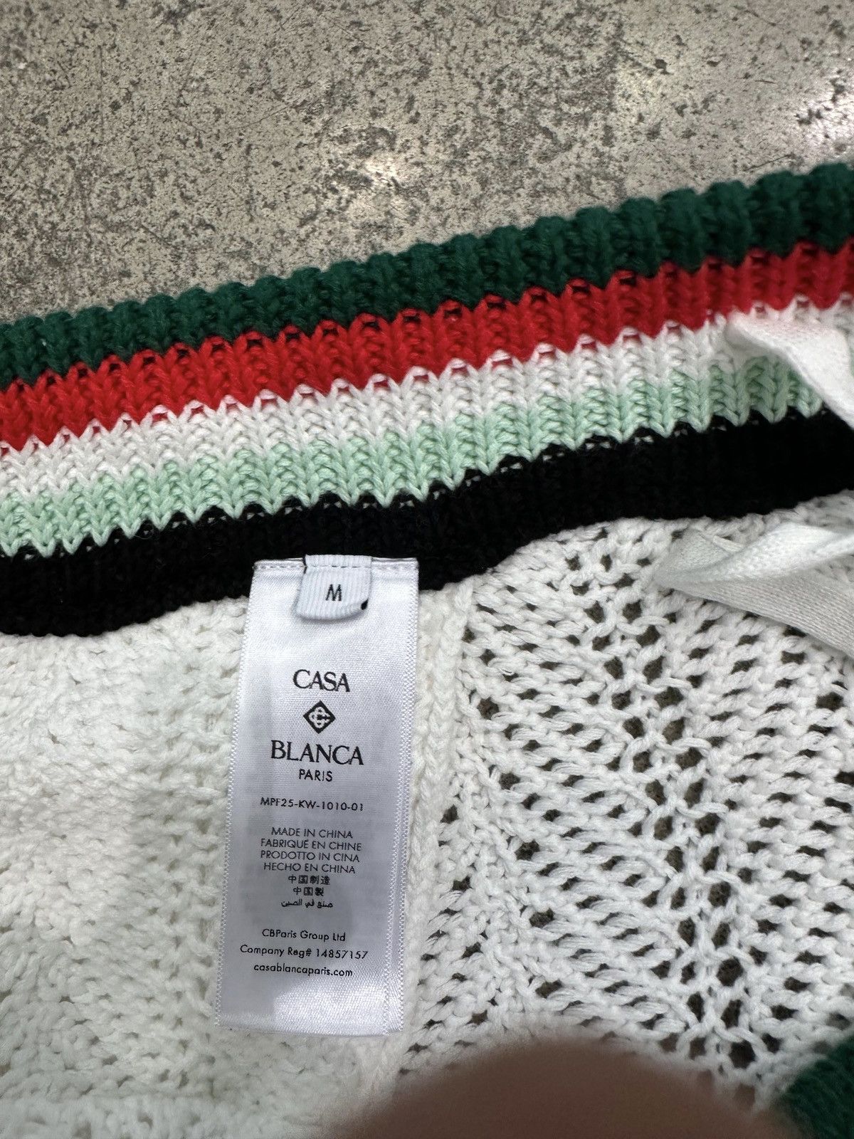 Casablanca CASABLANCA - Cotton Chevron Crochet Shorts Size US 32 / EU 48 - 5 Thumbnail