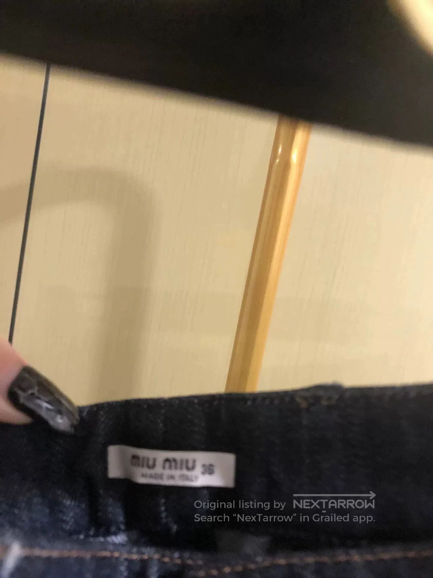 Miu Miu Miu Miu Denim Pants with Embroidery. Size 27" / US 4 / IT 40 - 4 Thumbnail