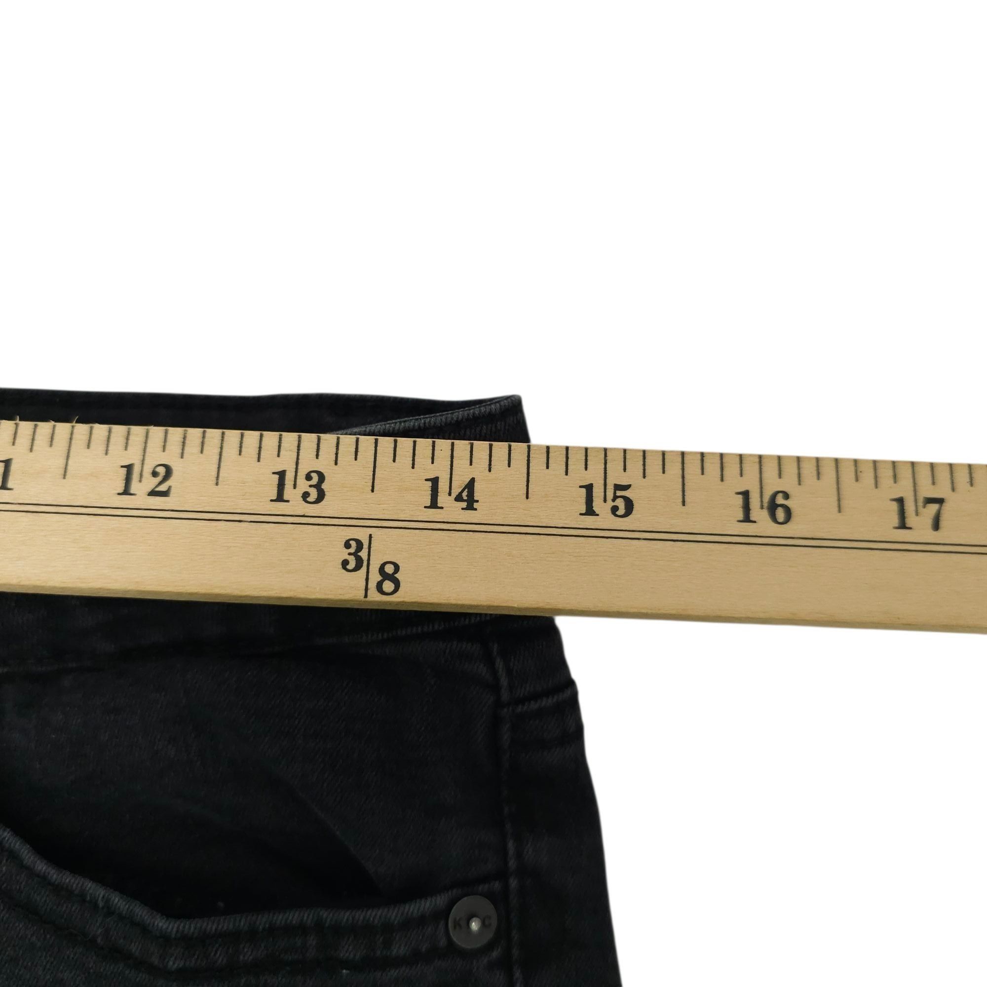 Kancan USA KanCan Ankle Zip Mid Rise Jeans Womens Size 27 Black Stretch Size 29" - 13 Thumbnail